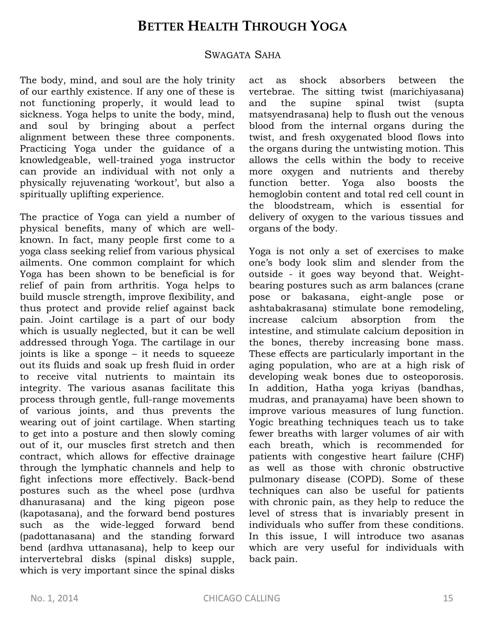 Chicago Calling ezine