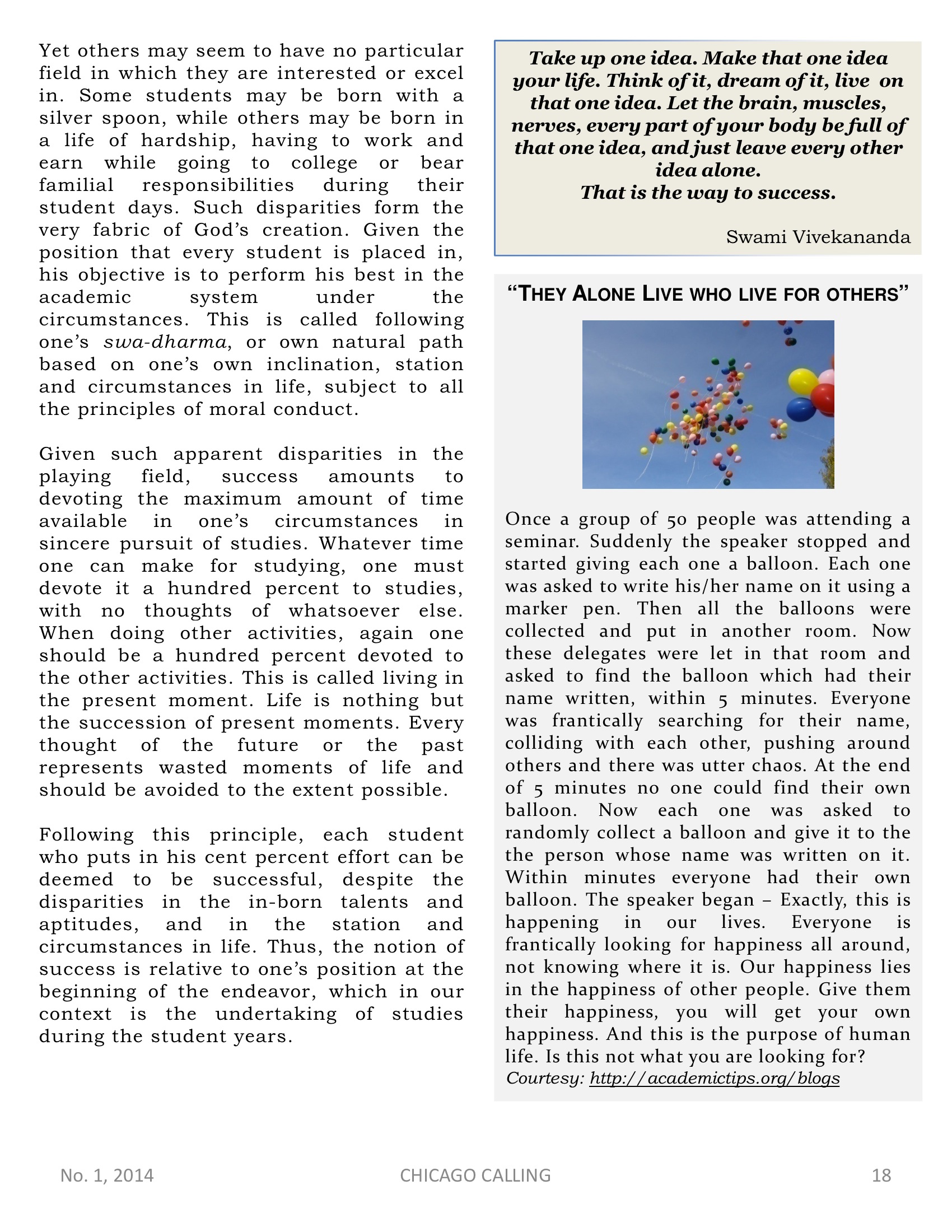 Chicago Calling ezine