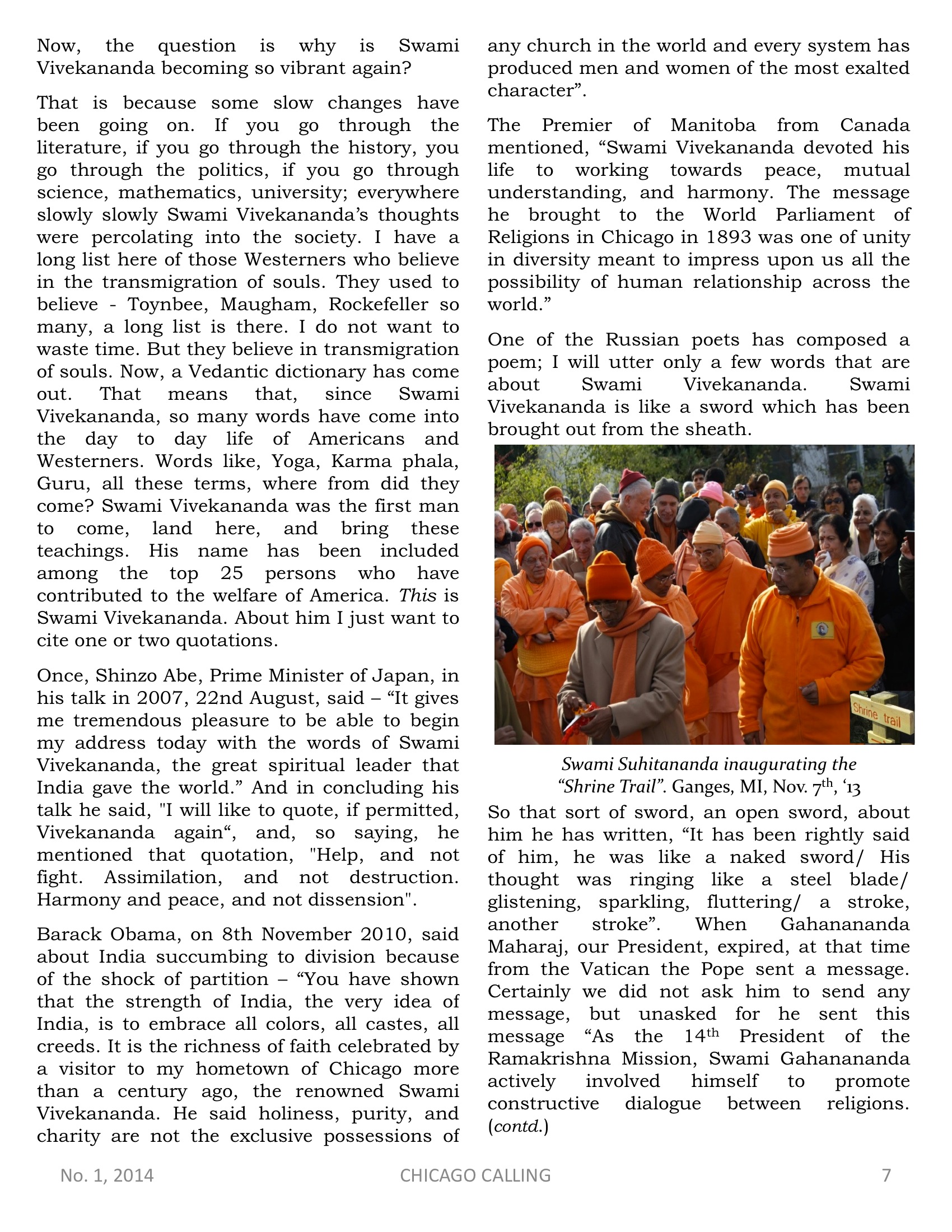 Chicago Calling ezine