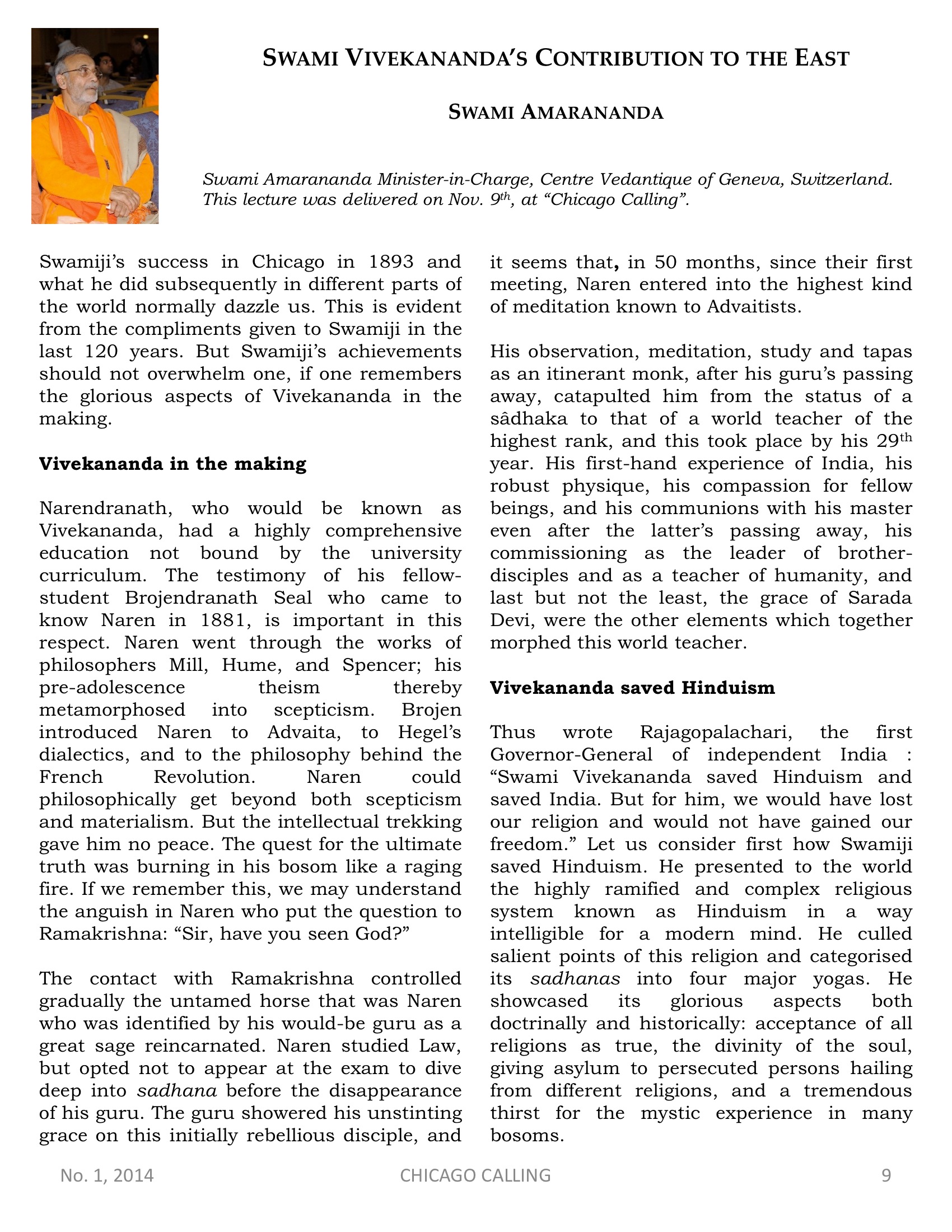 Chicago Calling ezine