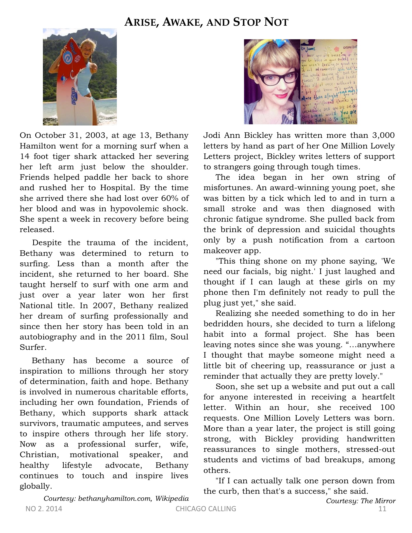 Chicago Calling ezine