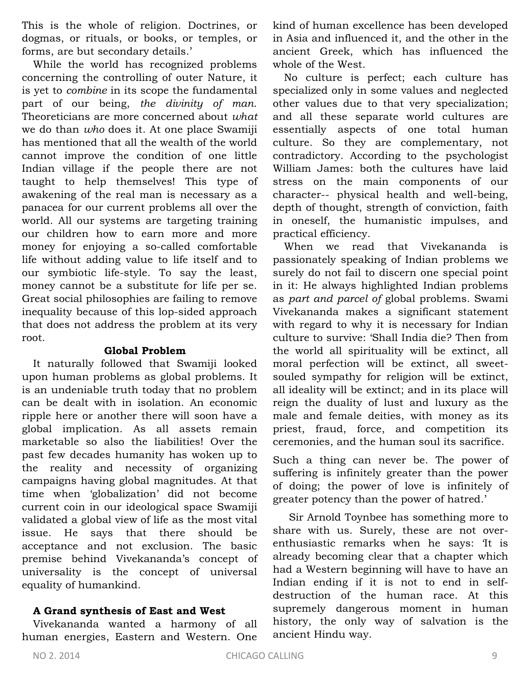 Chicago Calling ezine