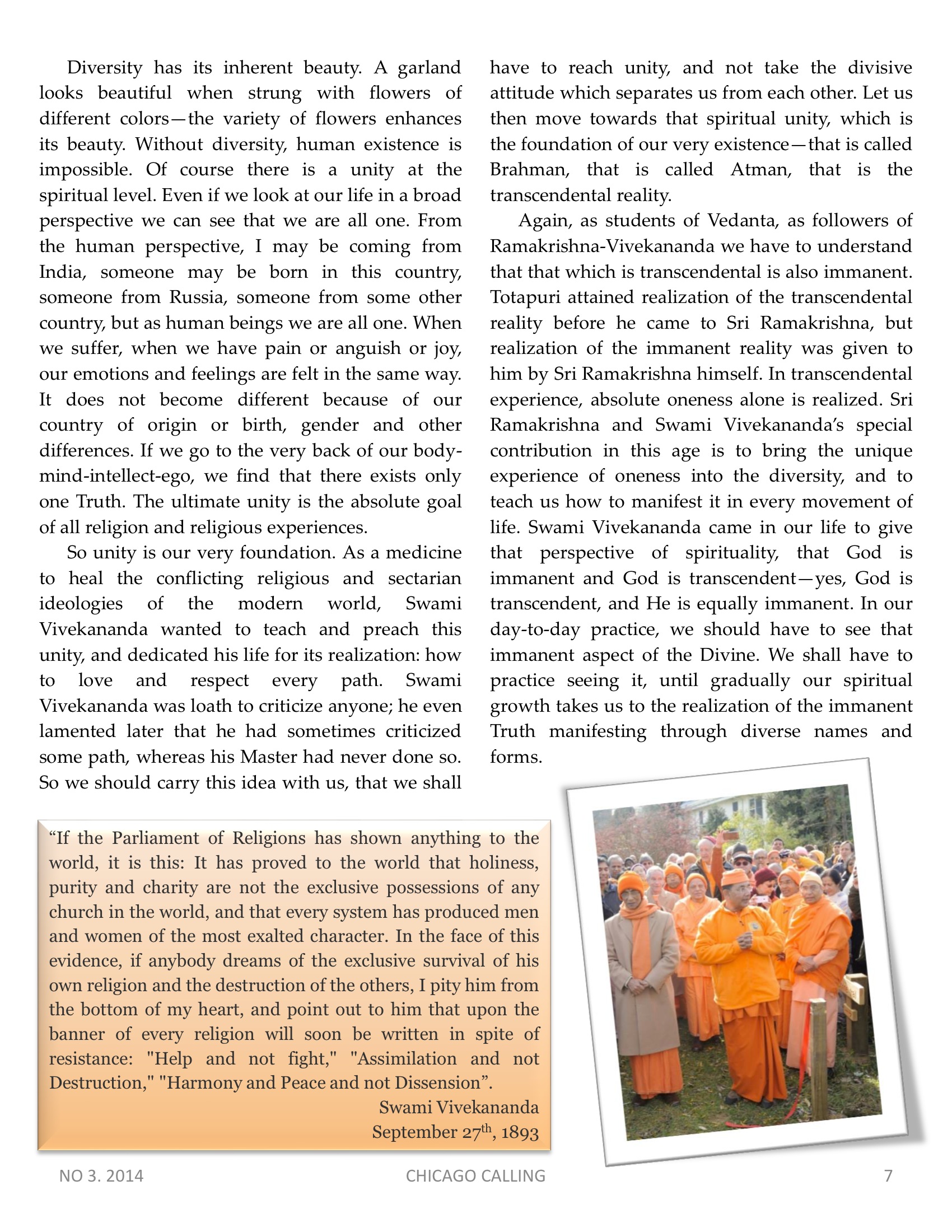 Chicago Calling ezine