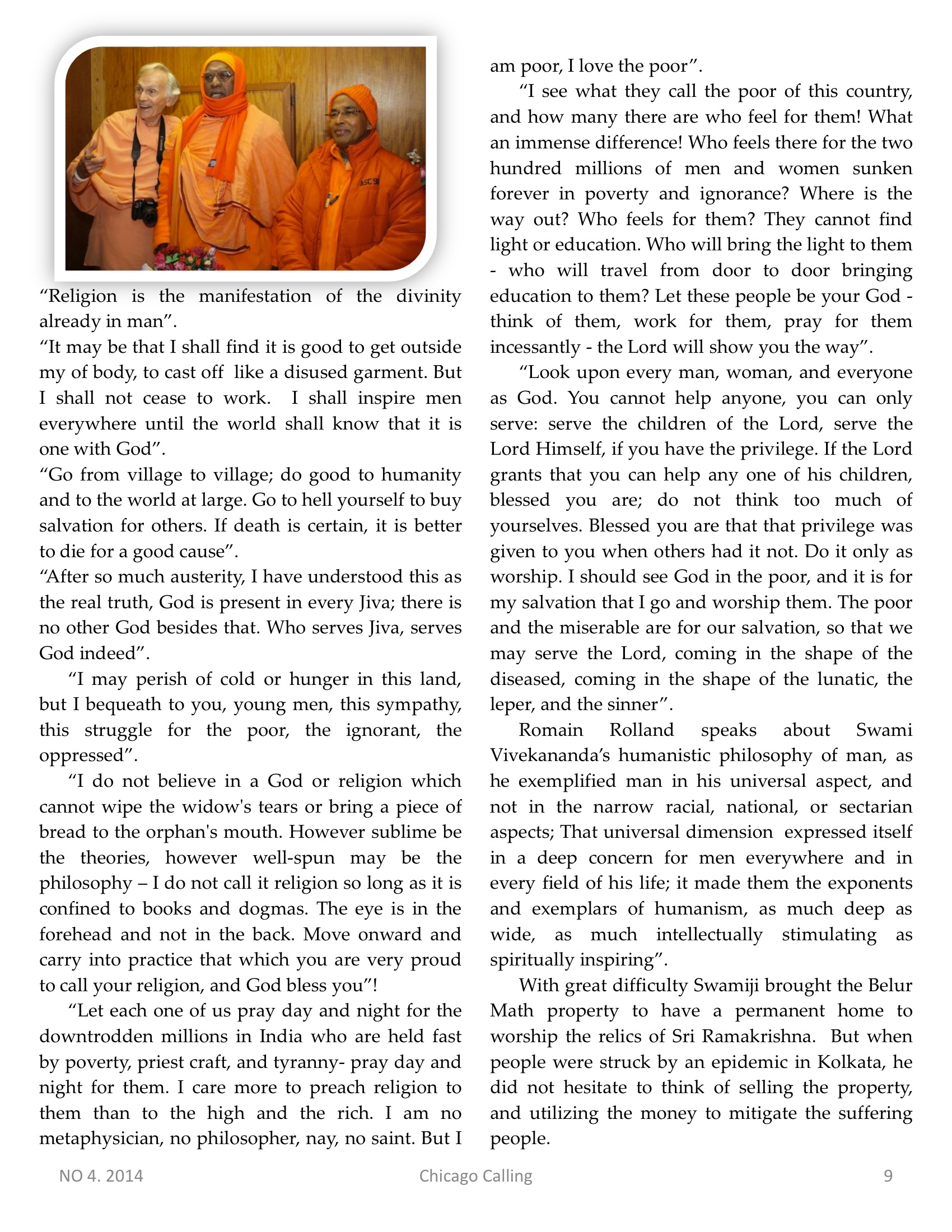 Chicago Calling ezine