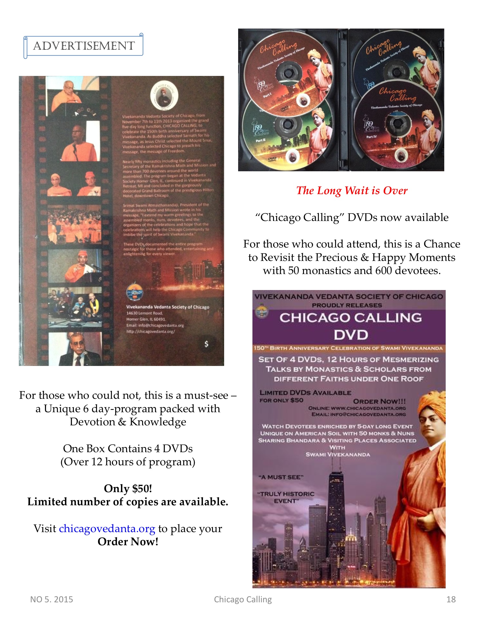 Chicago Calling ezine