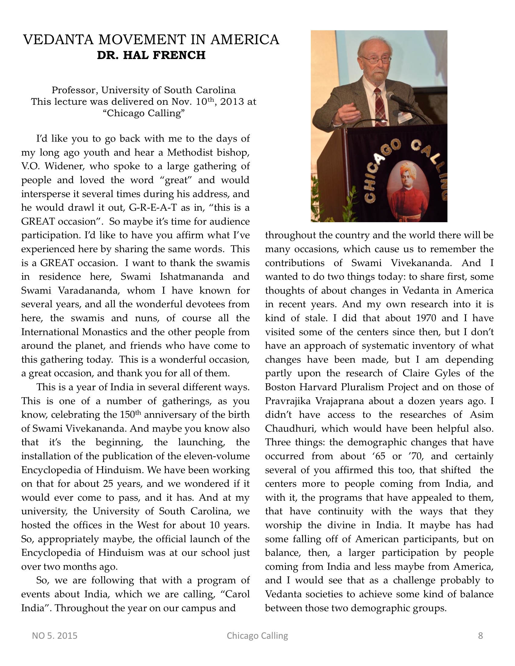 Chicago Calling ezine