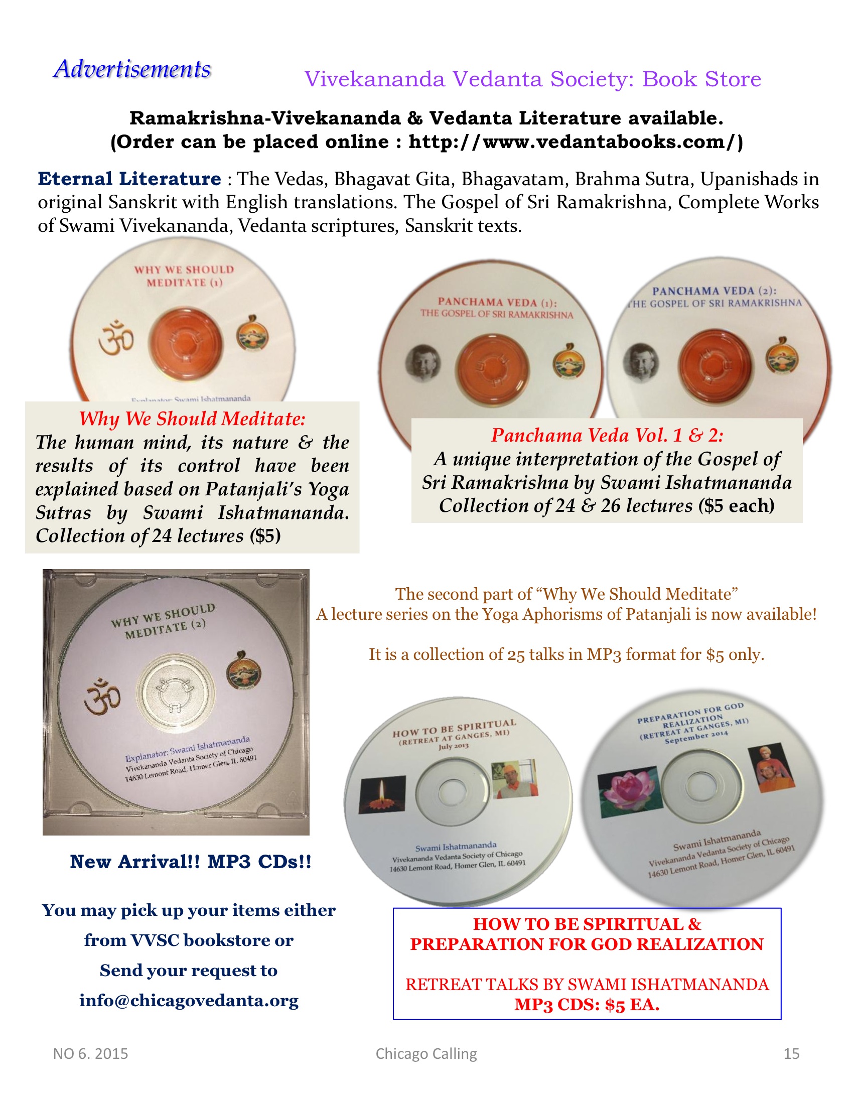Chicago Calling ezine