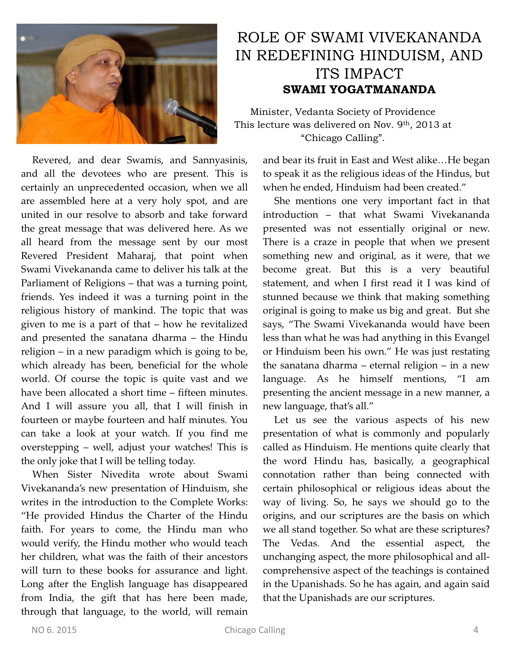 Chicago Calling ezine