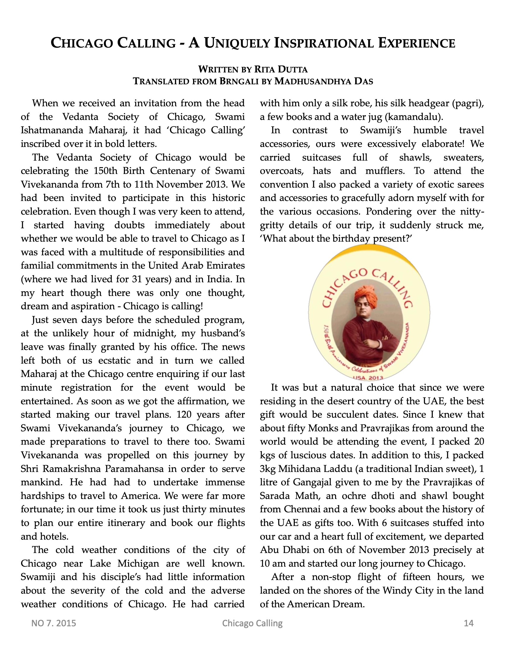 Chicago Calling ezine
