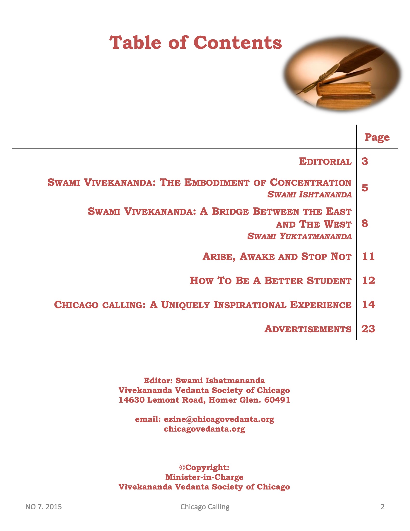 Chicago Calling ezine