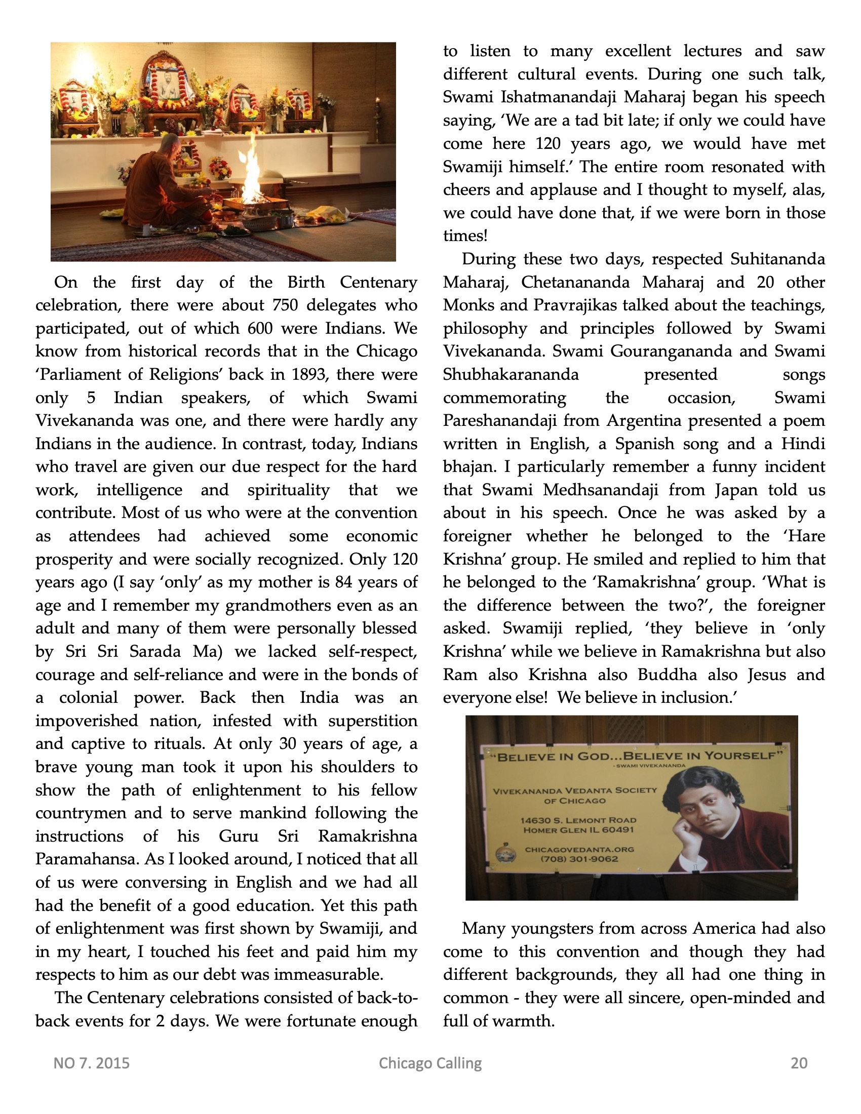 Chicago Calling ezine