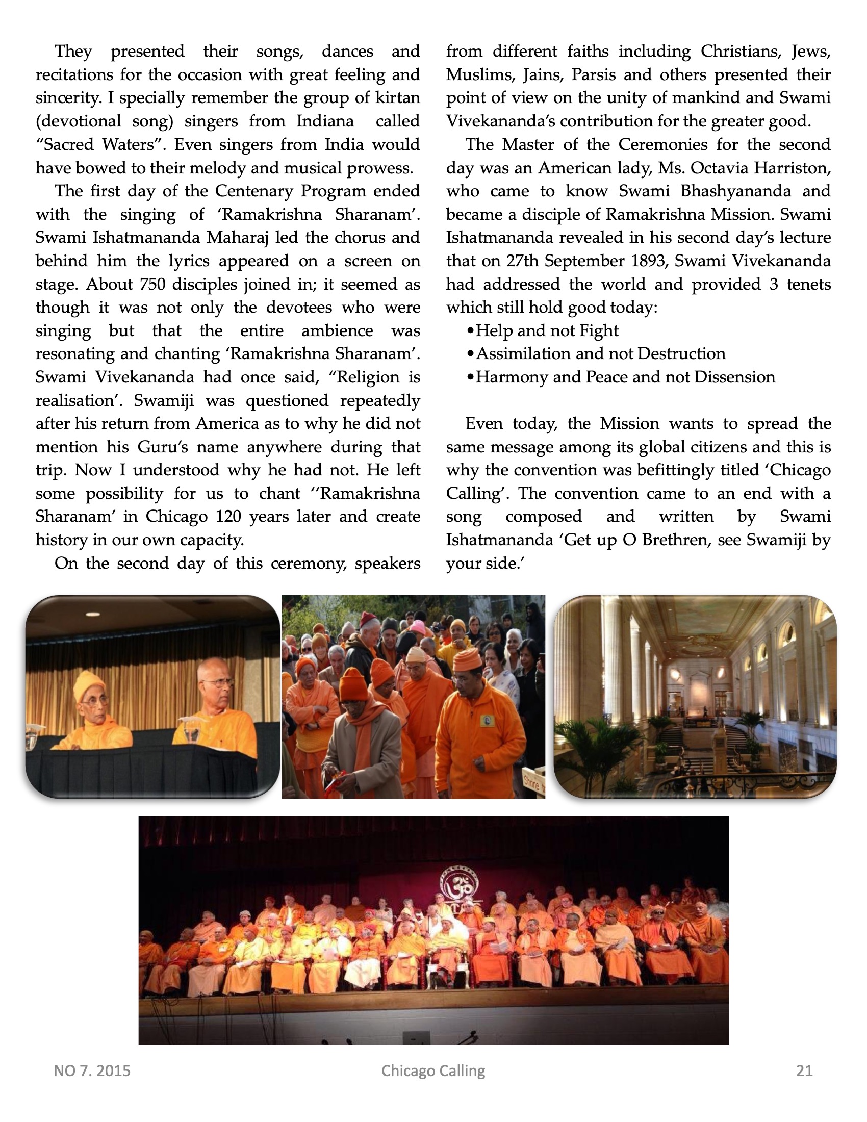 Chicago Calling ezine