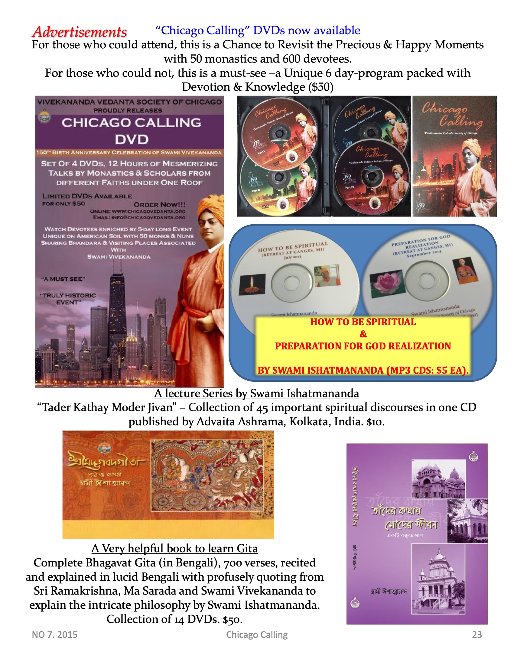 Chicago Calling ezine