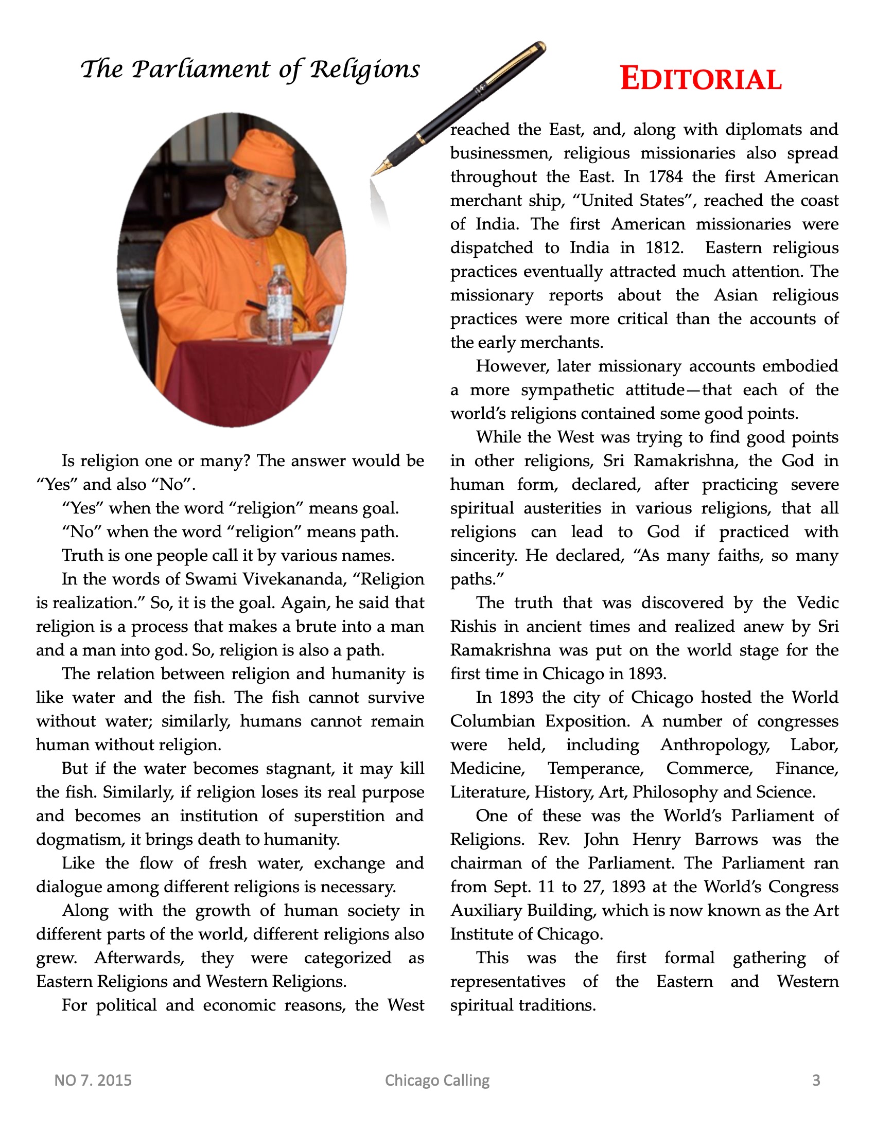 Chicago Calling ezine