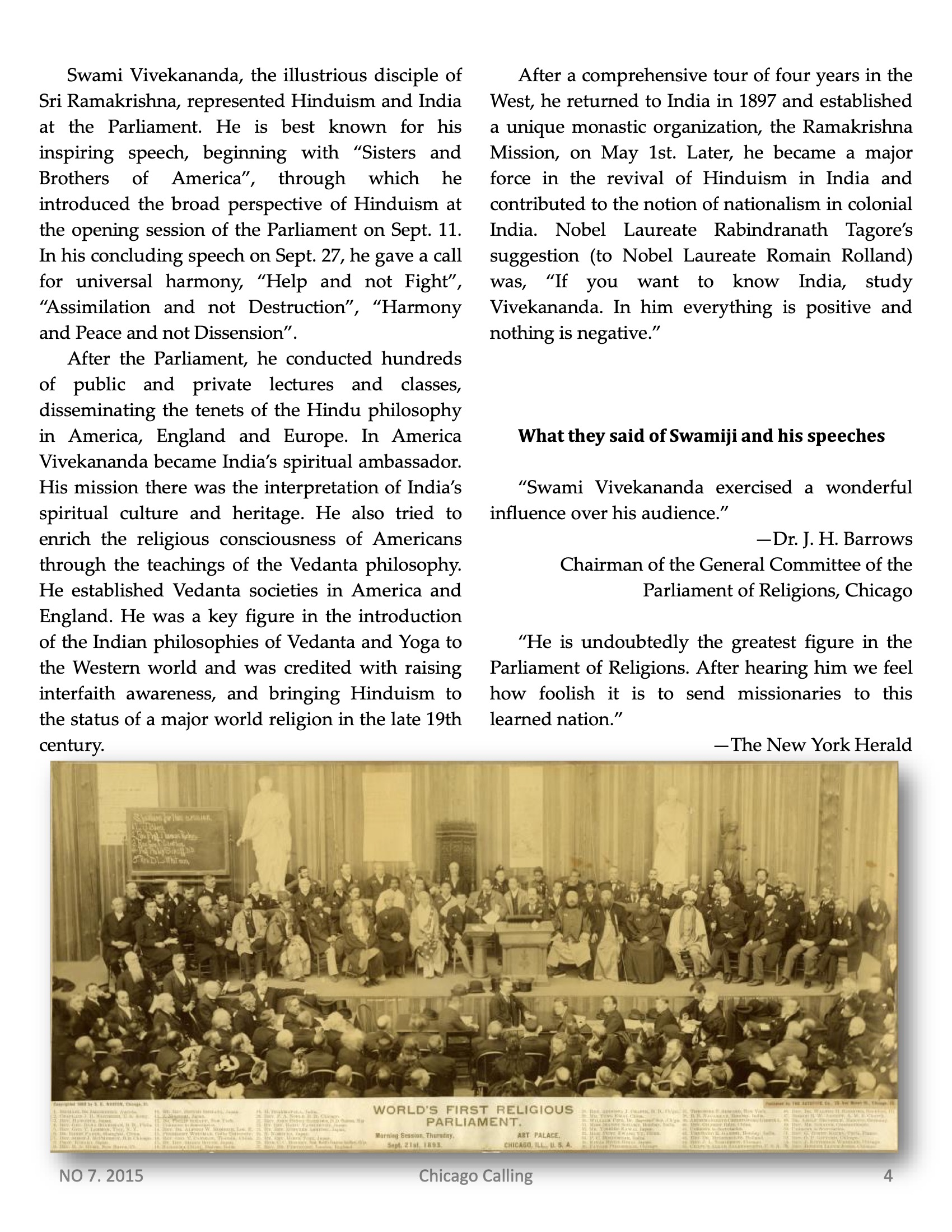 Chicago Calling ezine