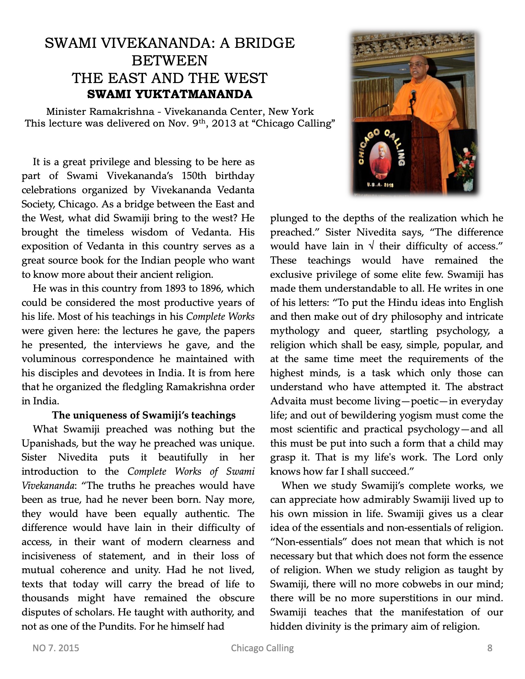 Chicago Calling ezine