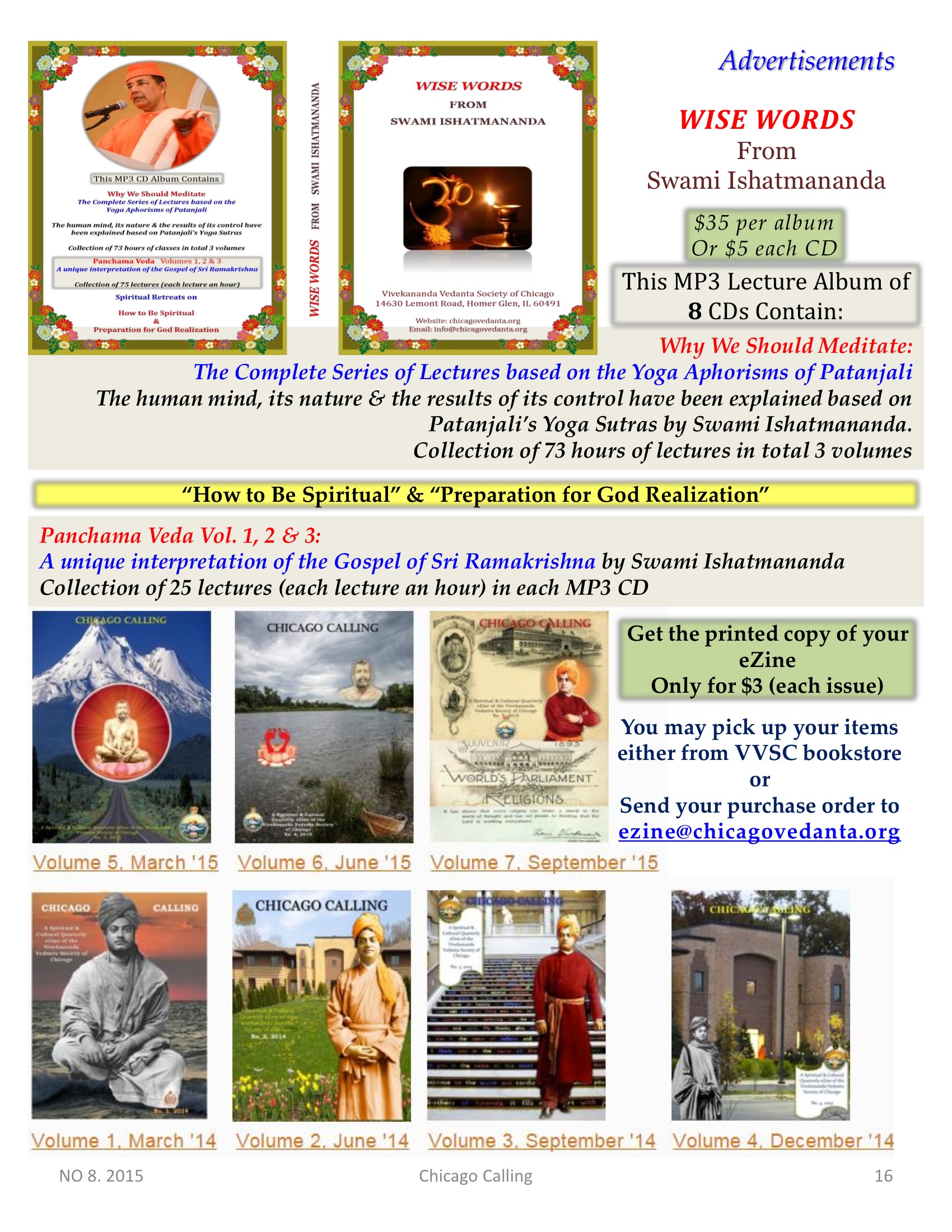 Chicago Calling ezine