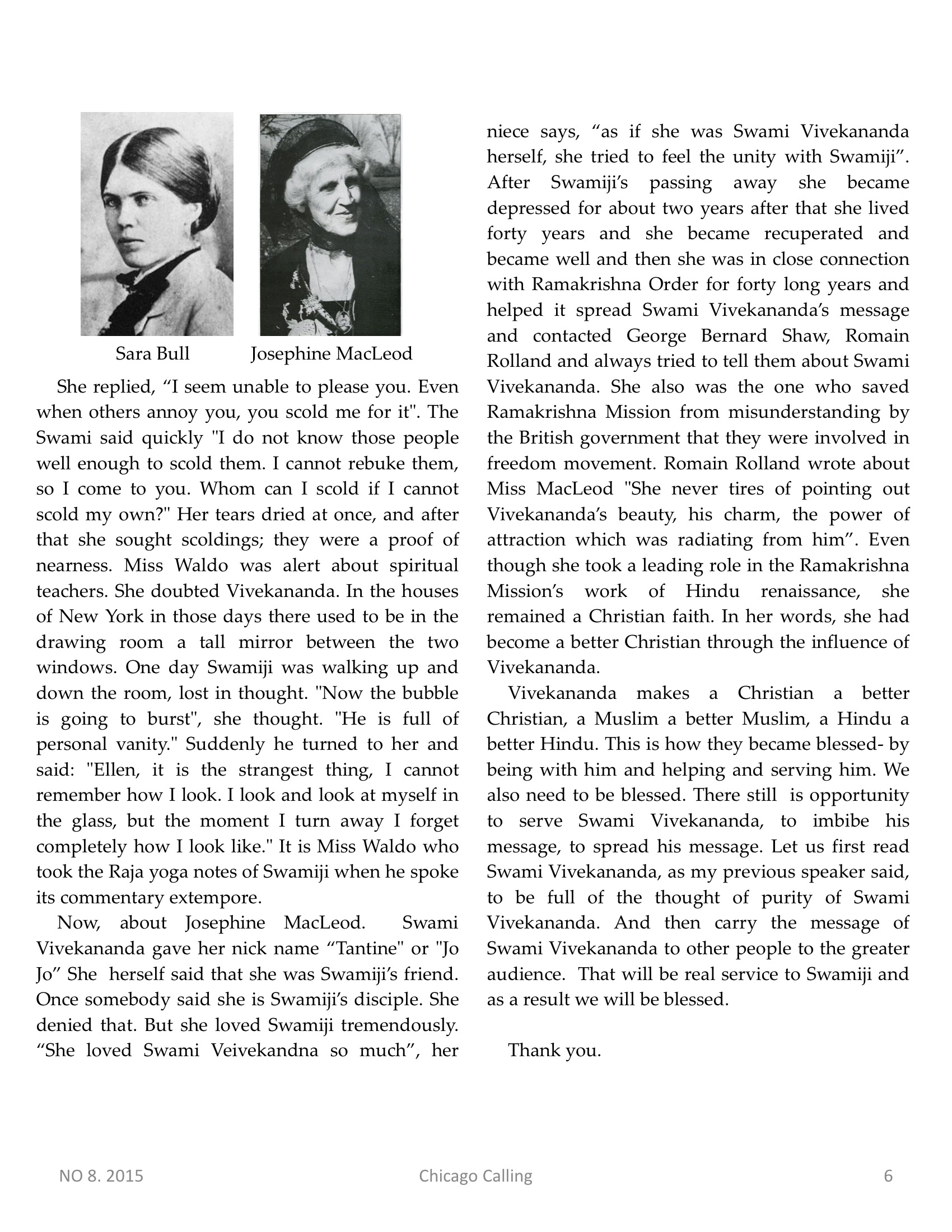 Chicago Calling ezine