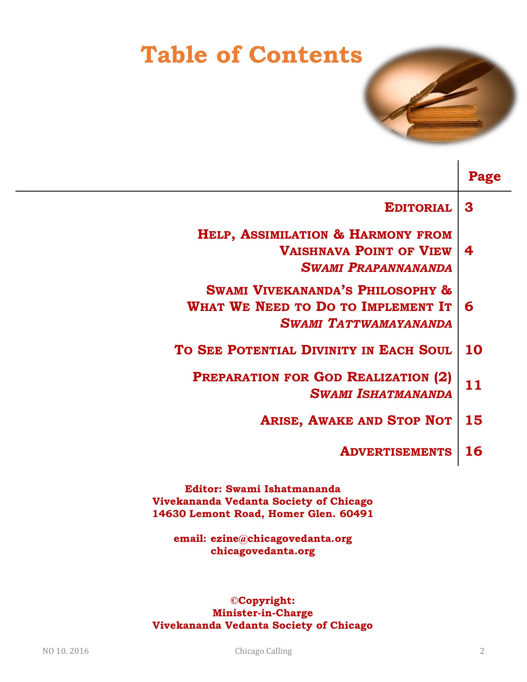 Chicago Calling ezine