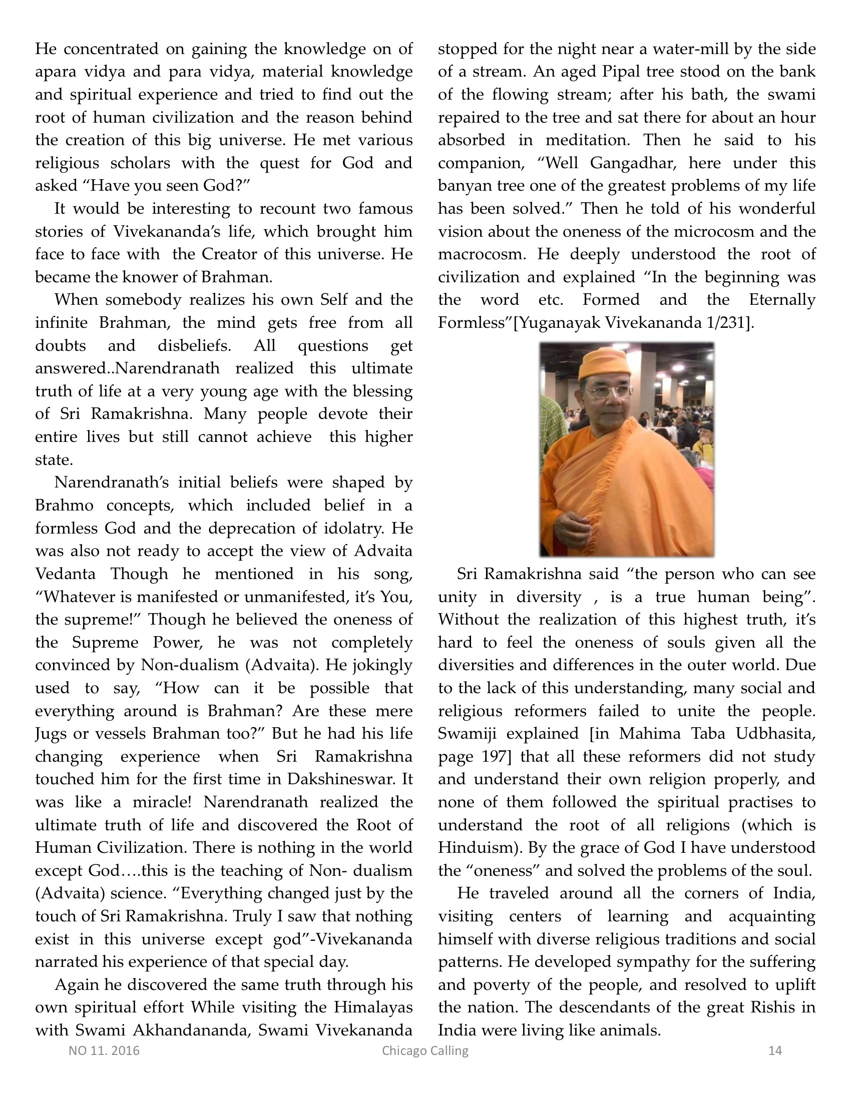 Chicago Calling ezine