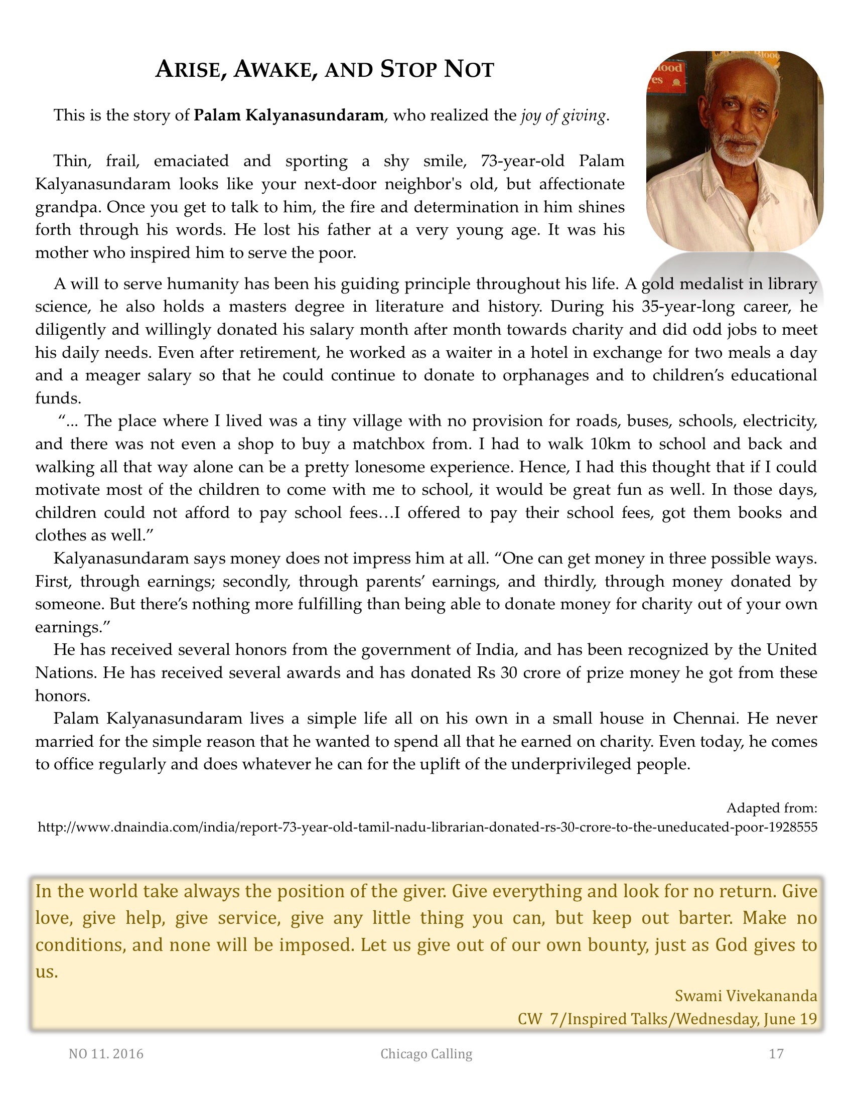 Chicago Calling ezine