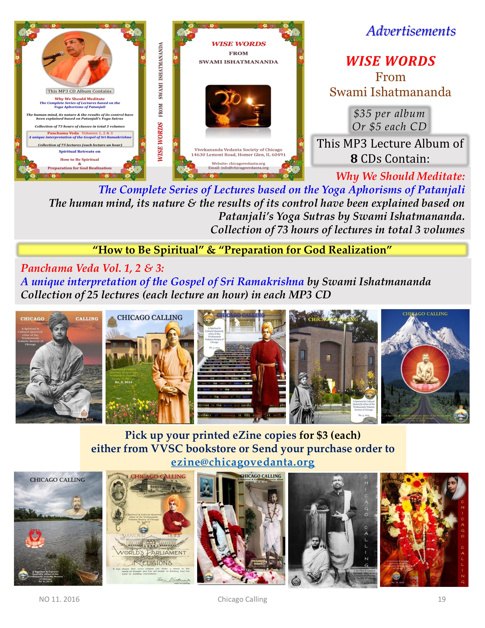 Chicago Calling ezine