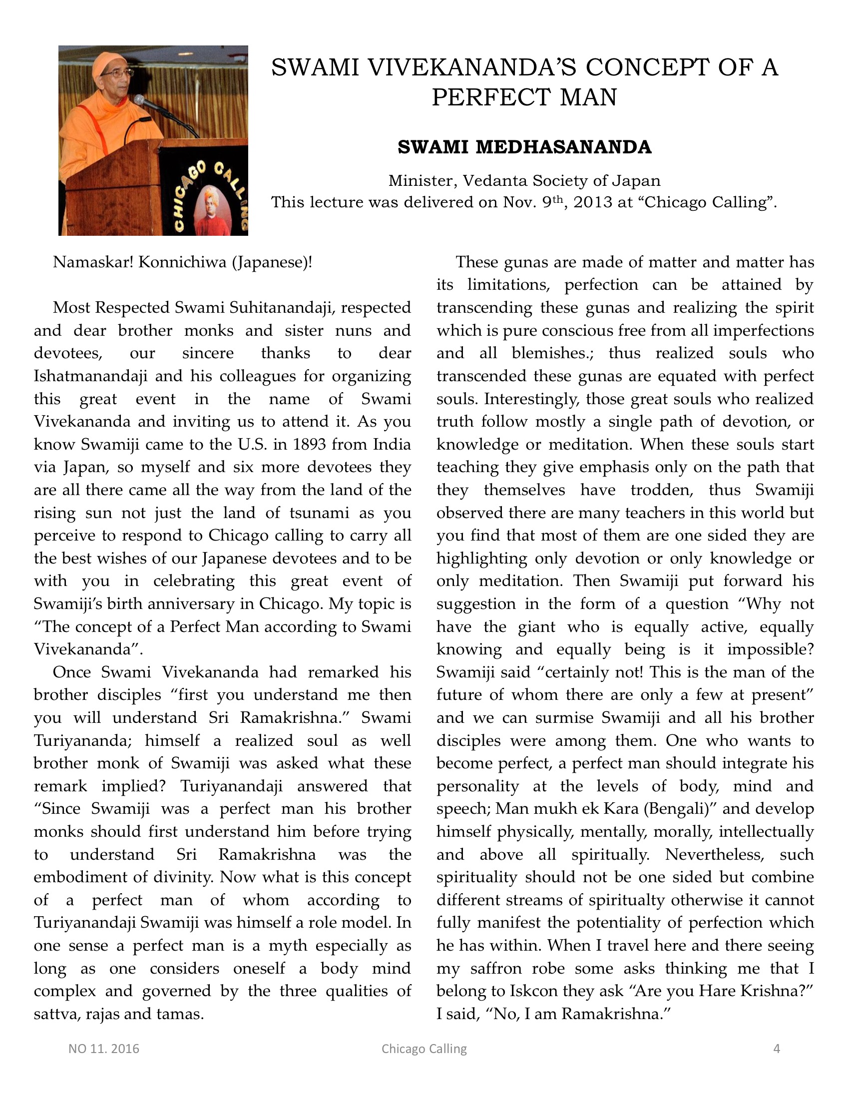 Chicago Calling ezine