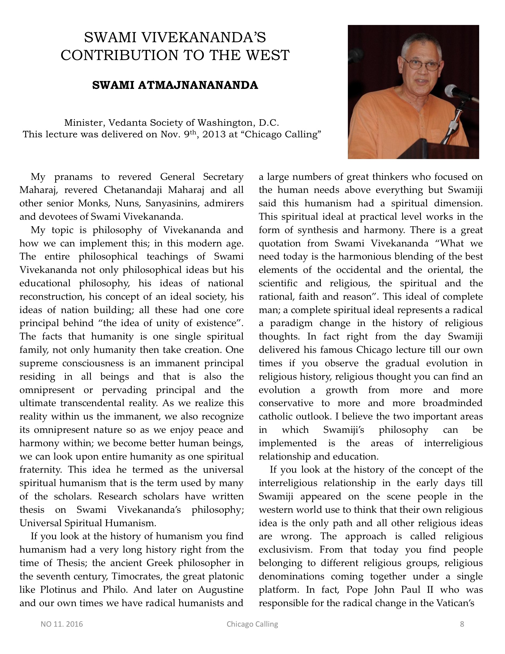 Chicago Calling ezine