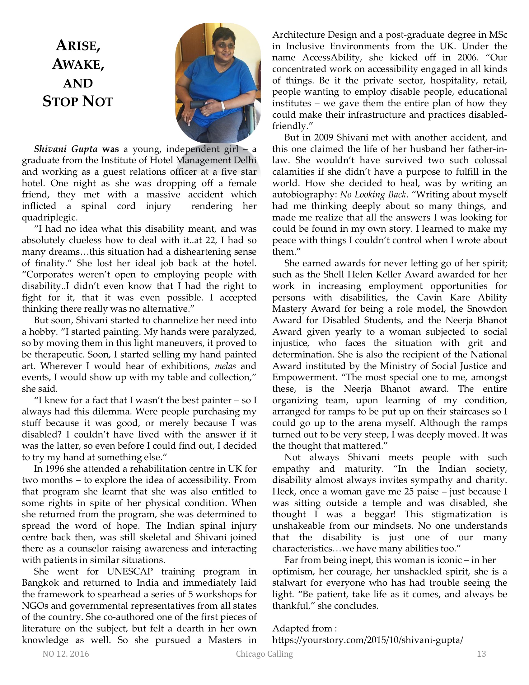 Chicago Calling ezine