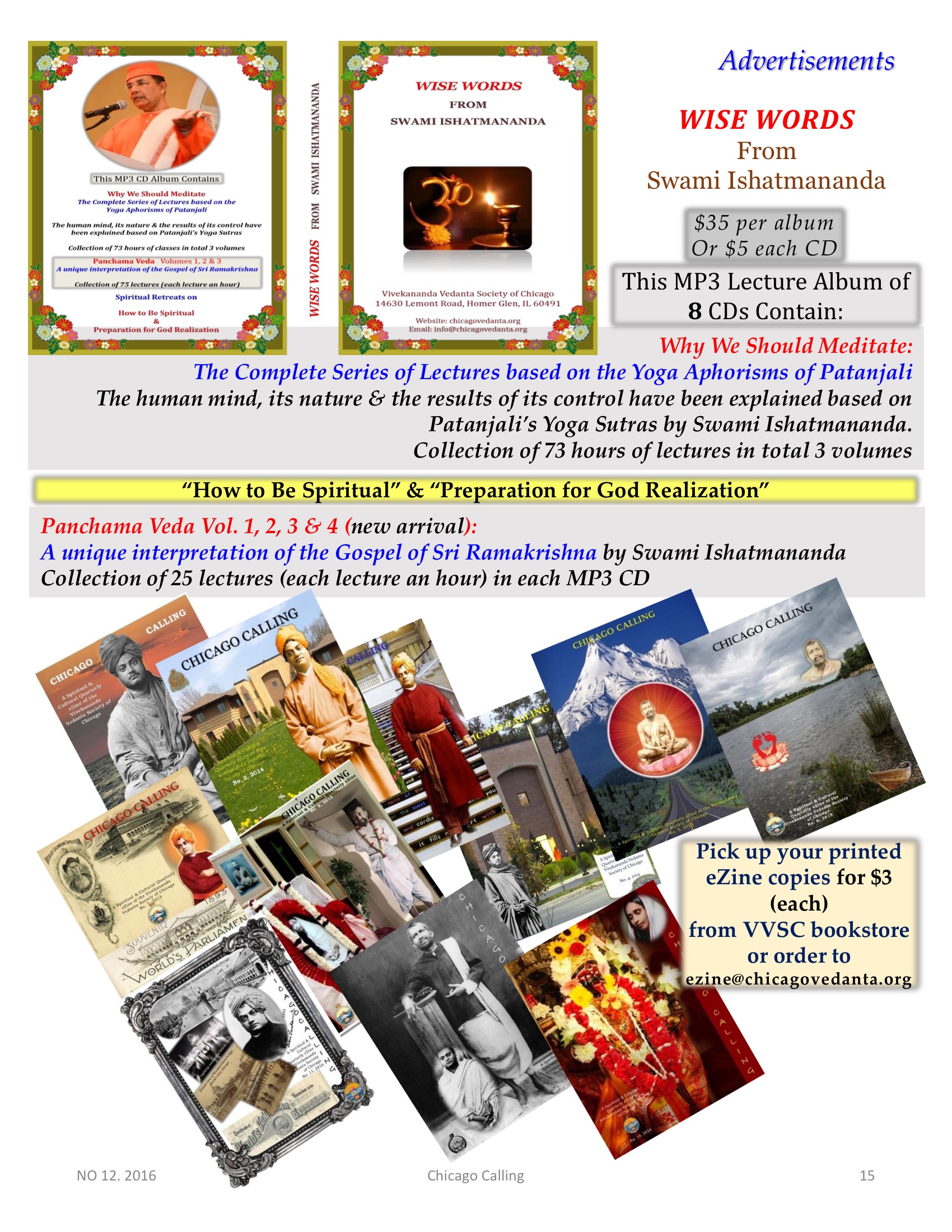Chicago Calling ezine