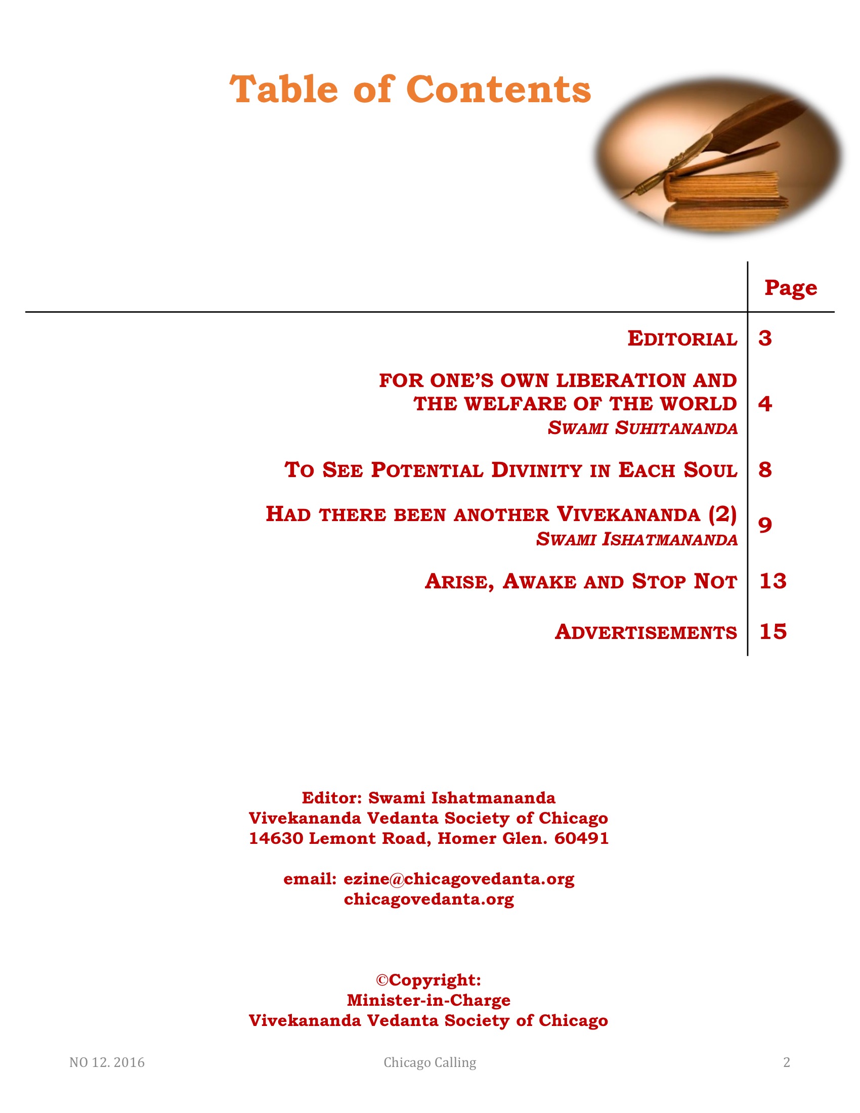 Chicago Calling ezine