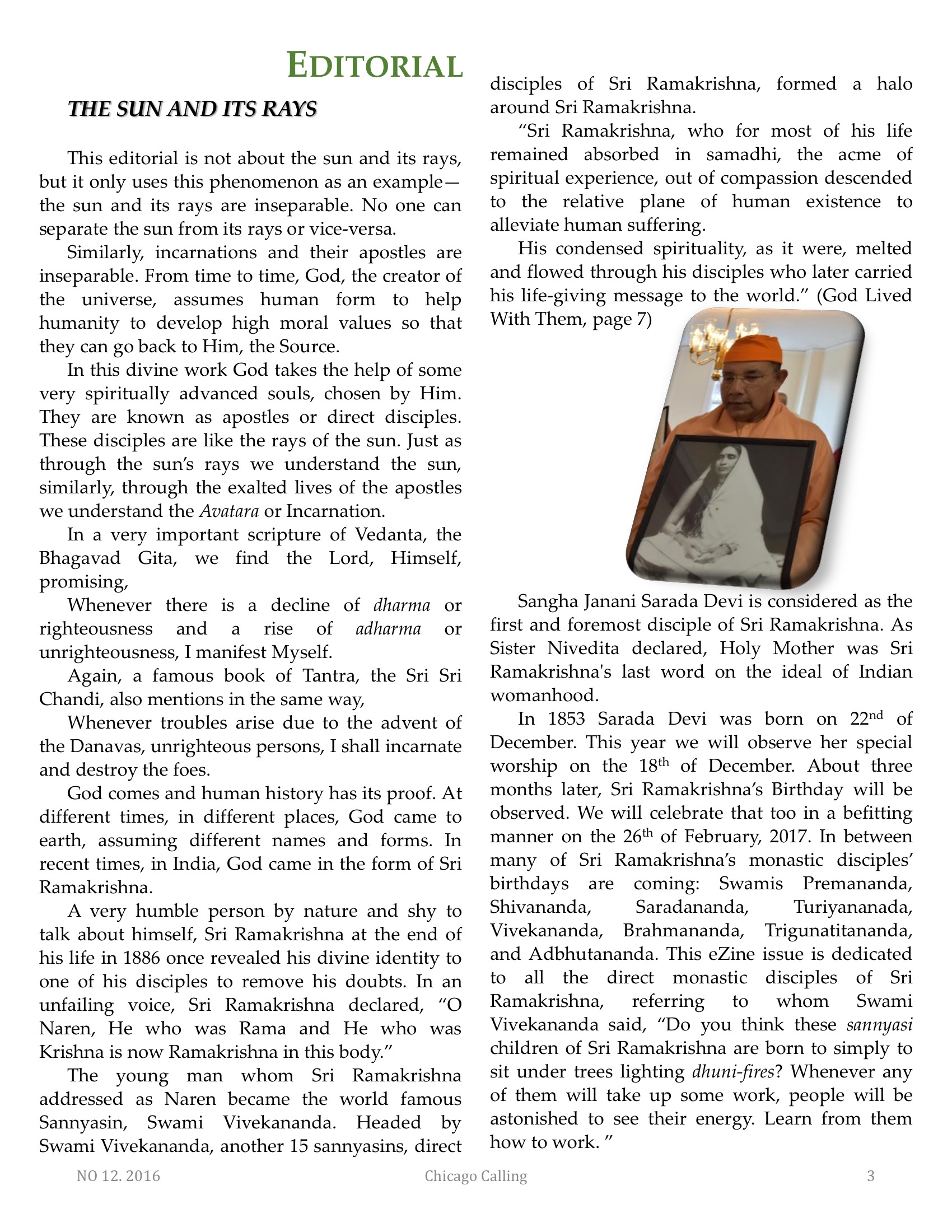 Chicago Calling ezine