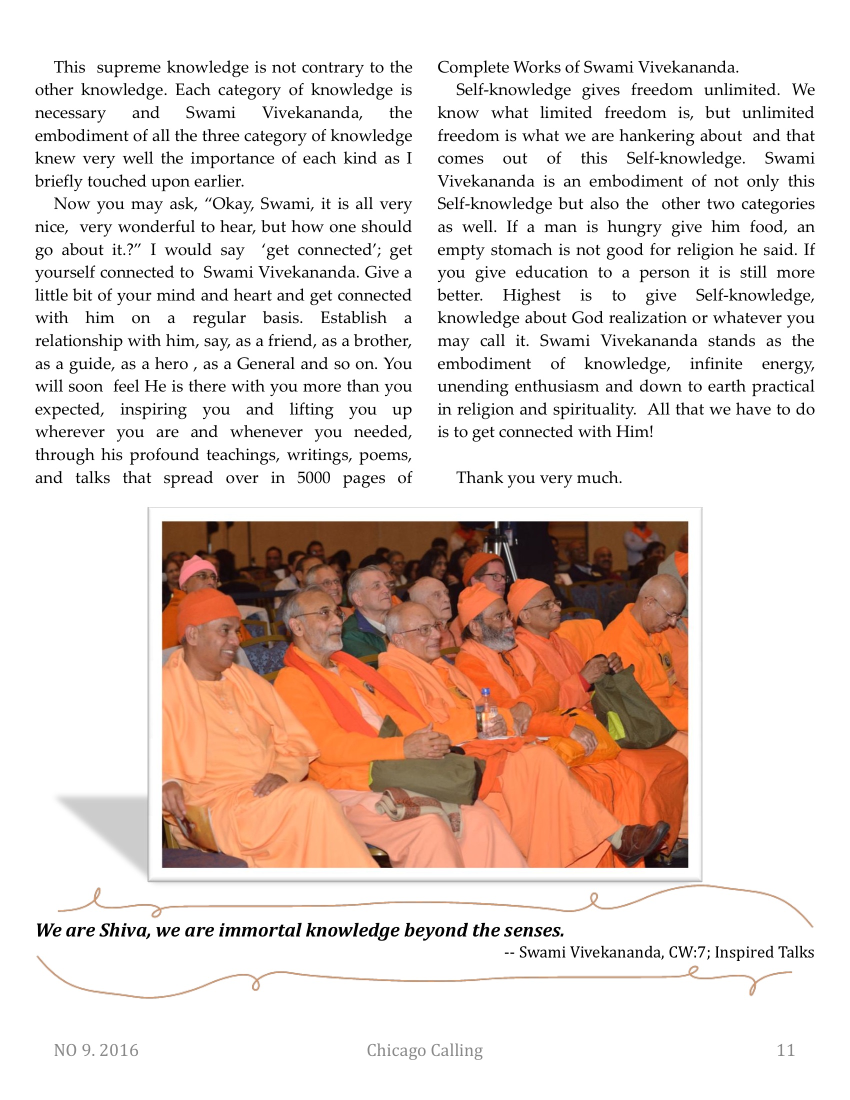 Chicago Calling ezine