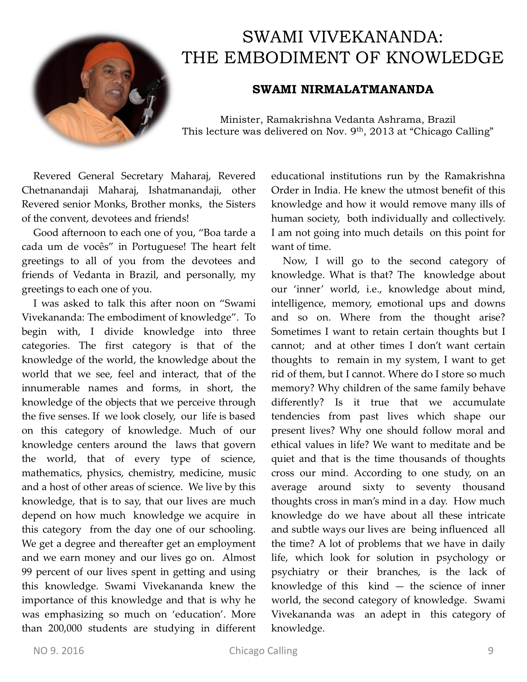 Chicago Calling ezine