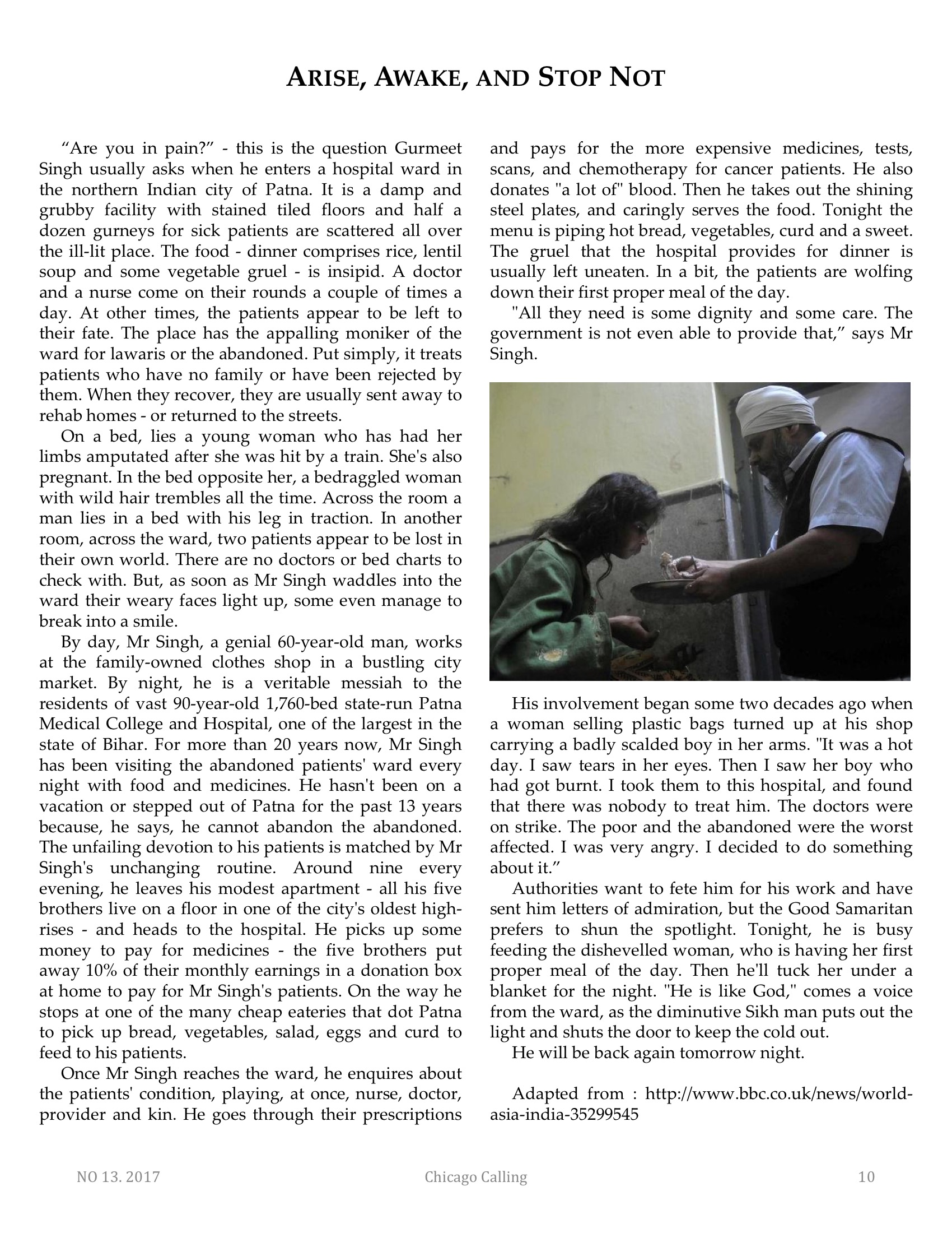 Chicago Calling ezine