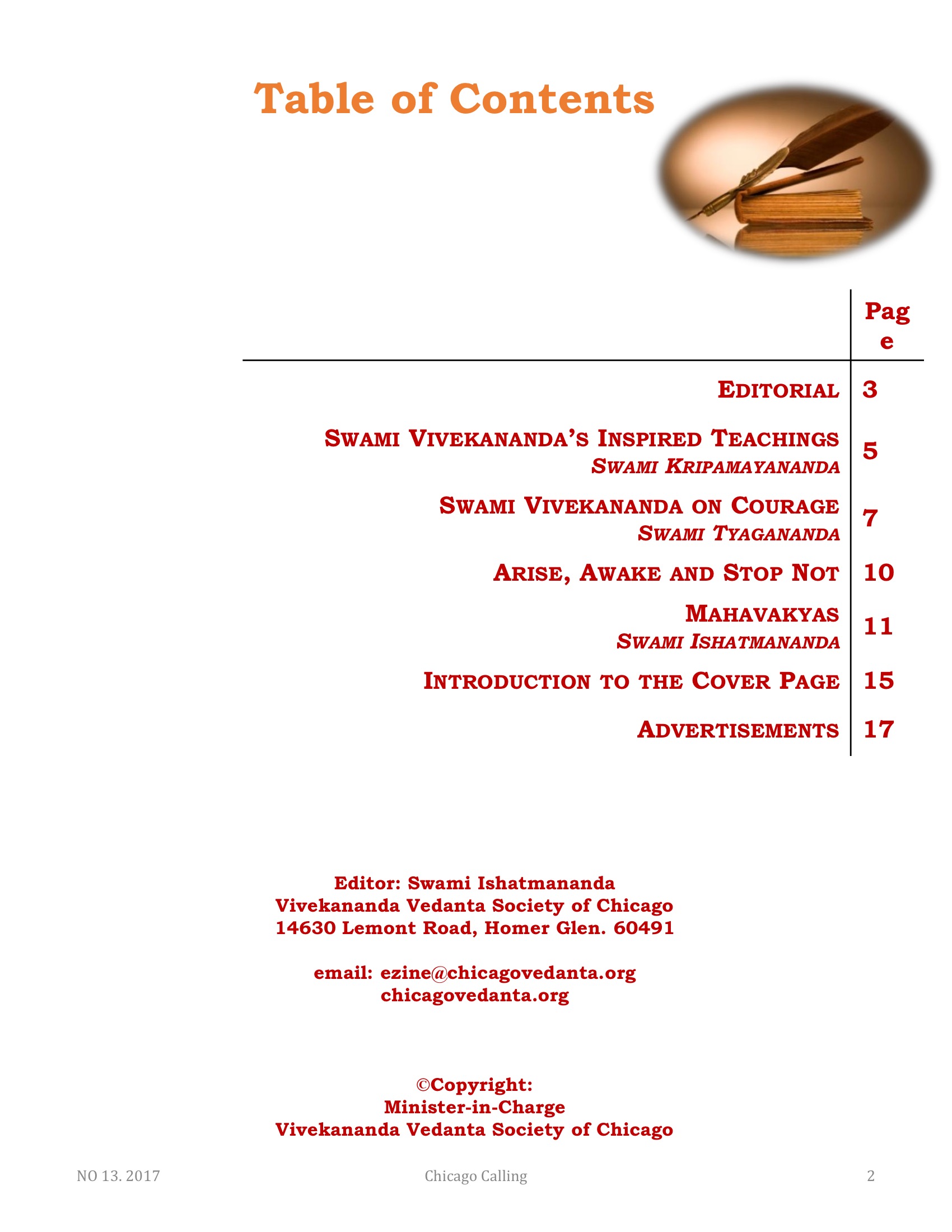 Chicago Calling ezine