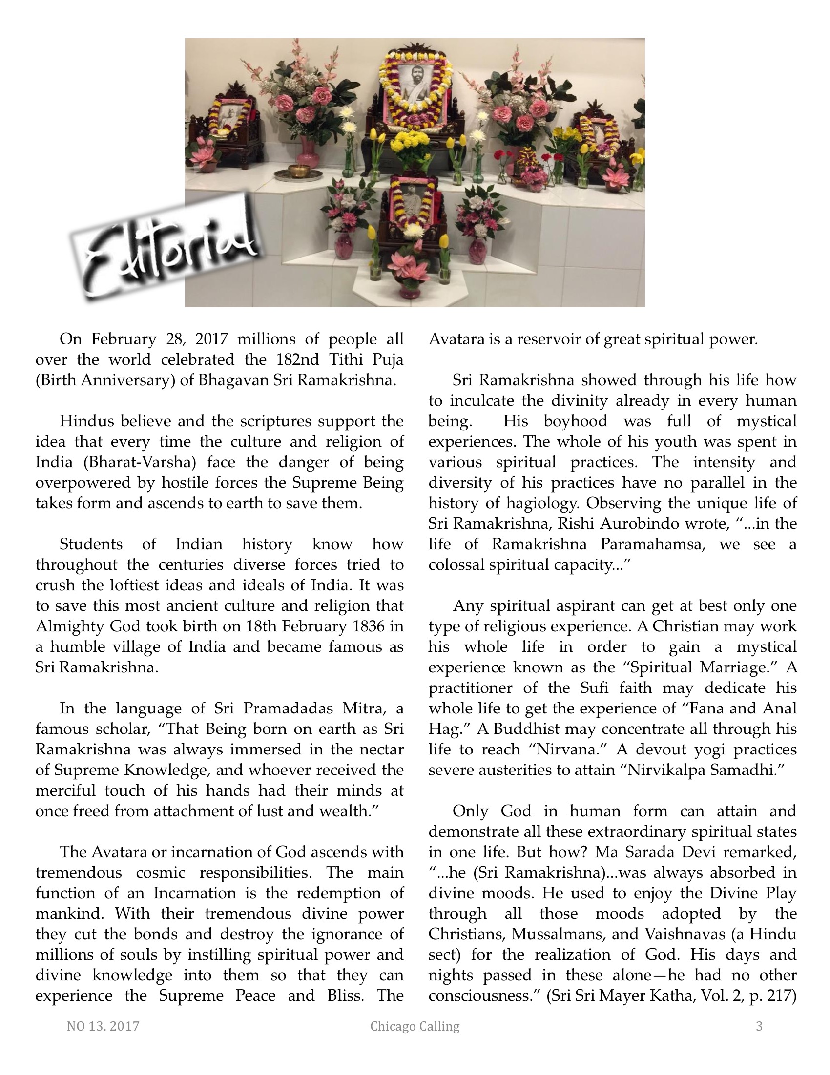 Chicago Calling ezine