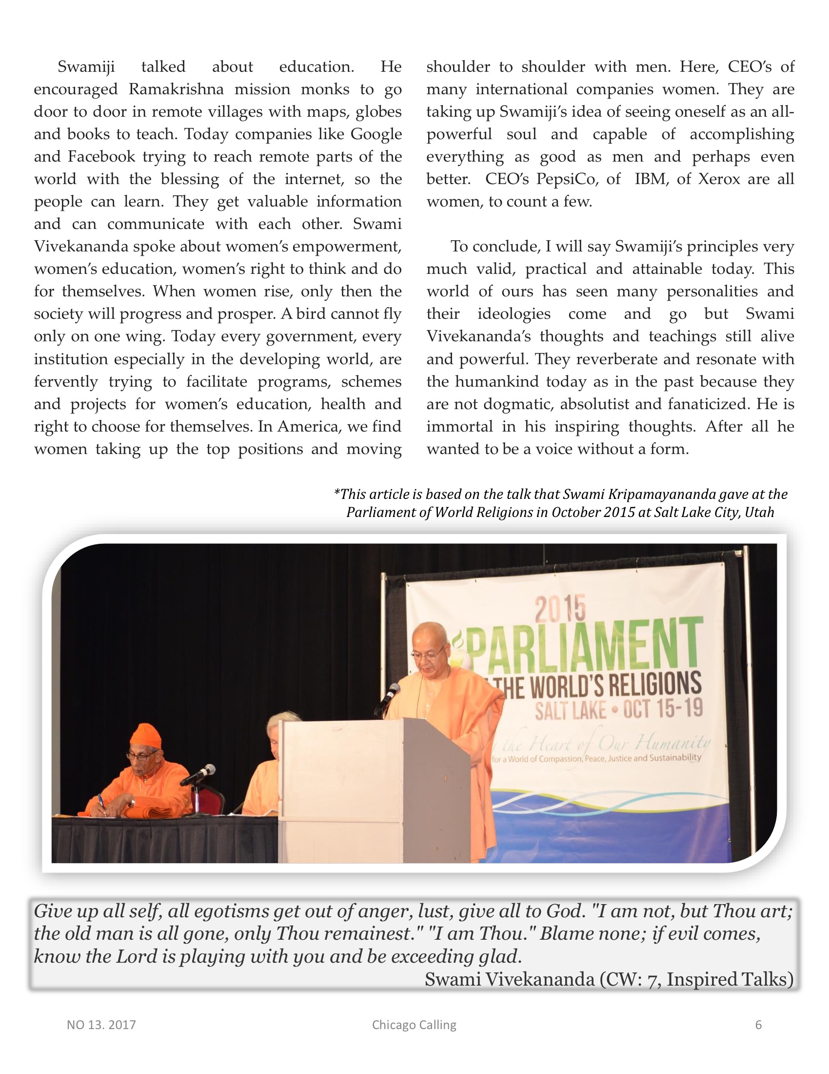 Chicago Calling ezine