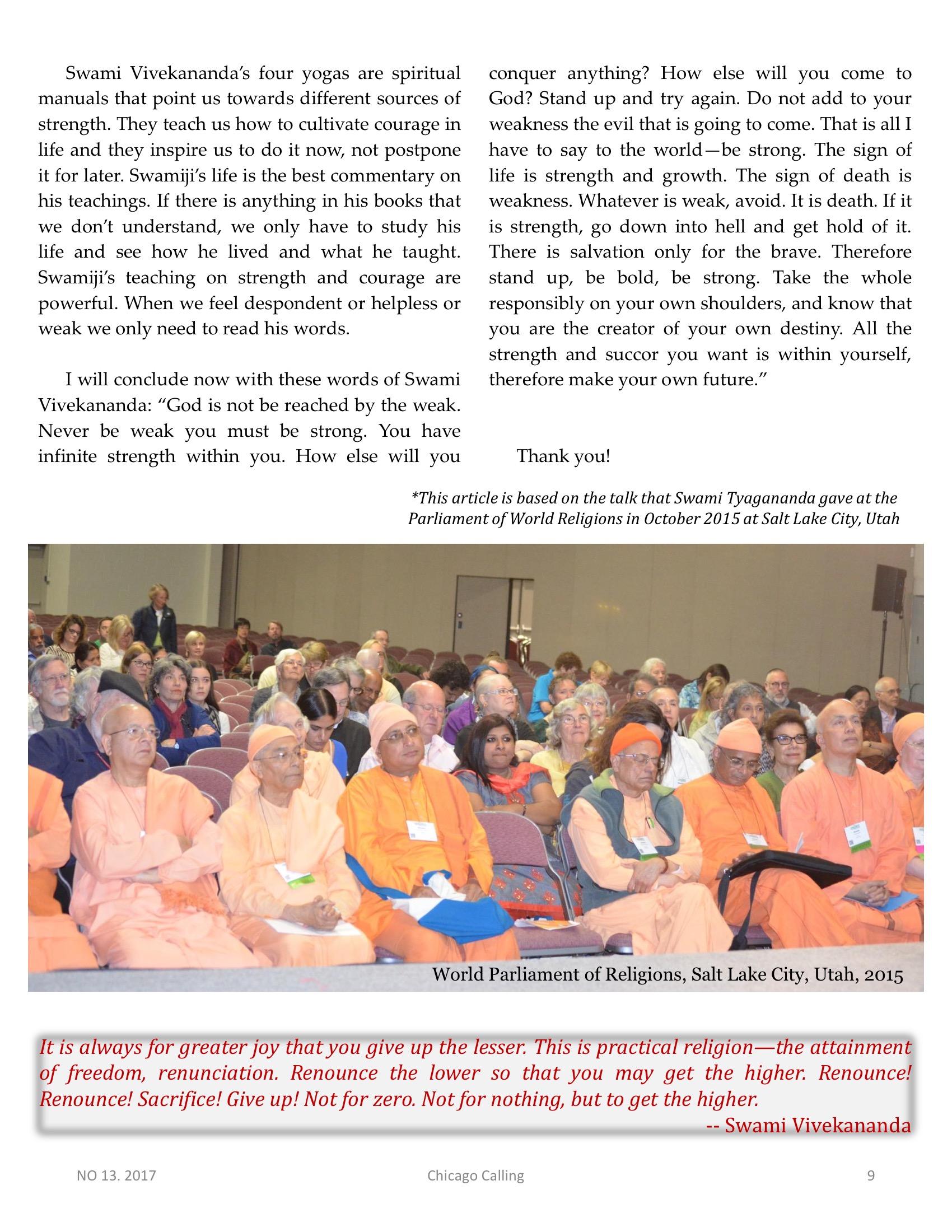 Chicago Calling ezine