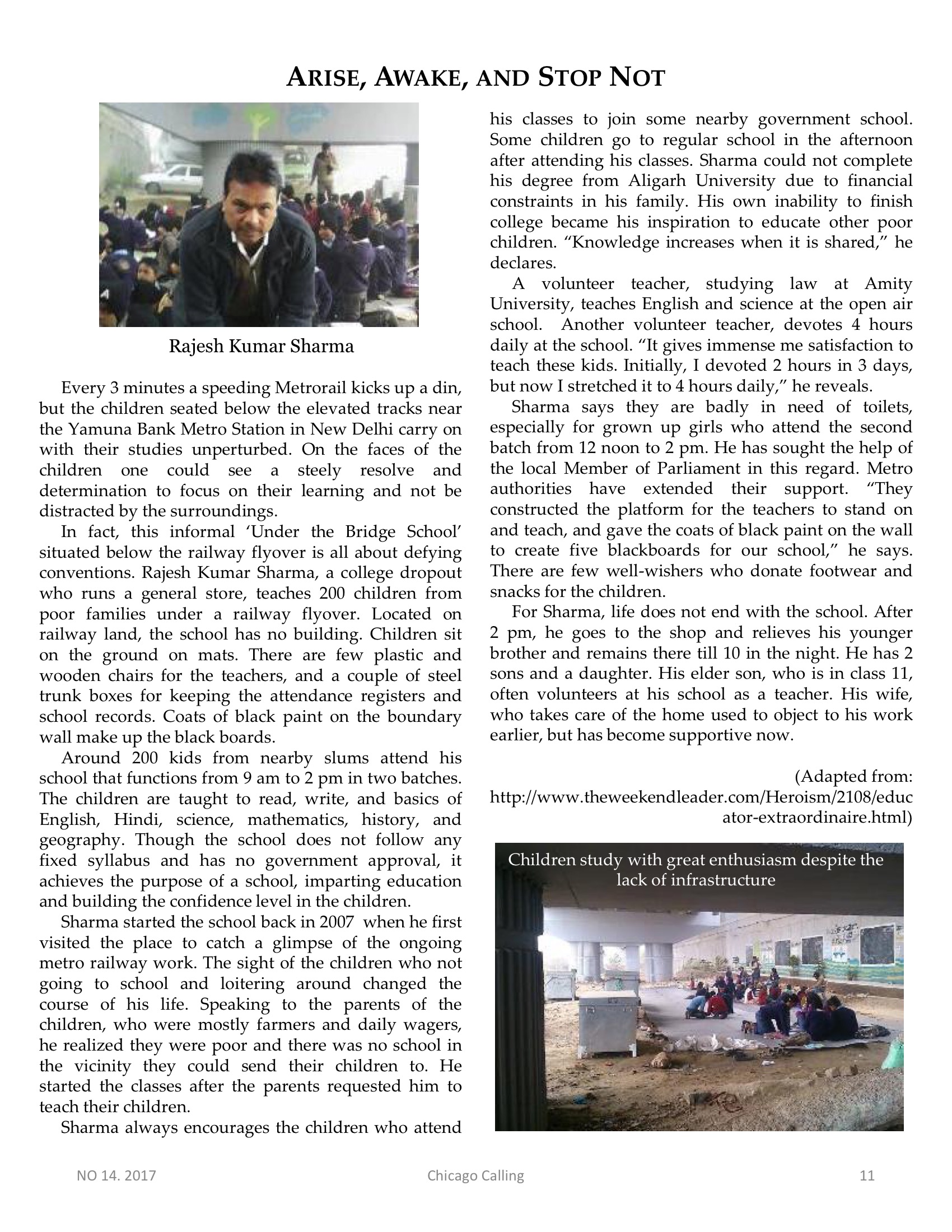 Chicago Calling ezine
