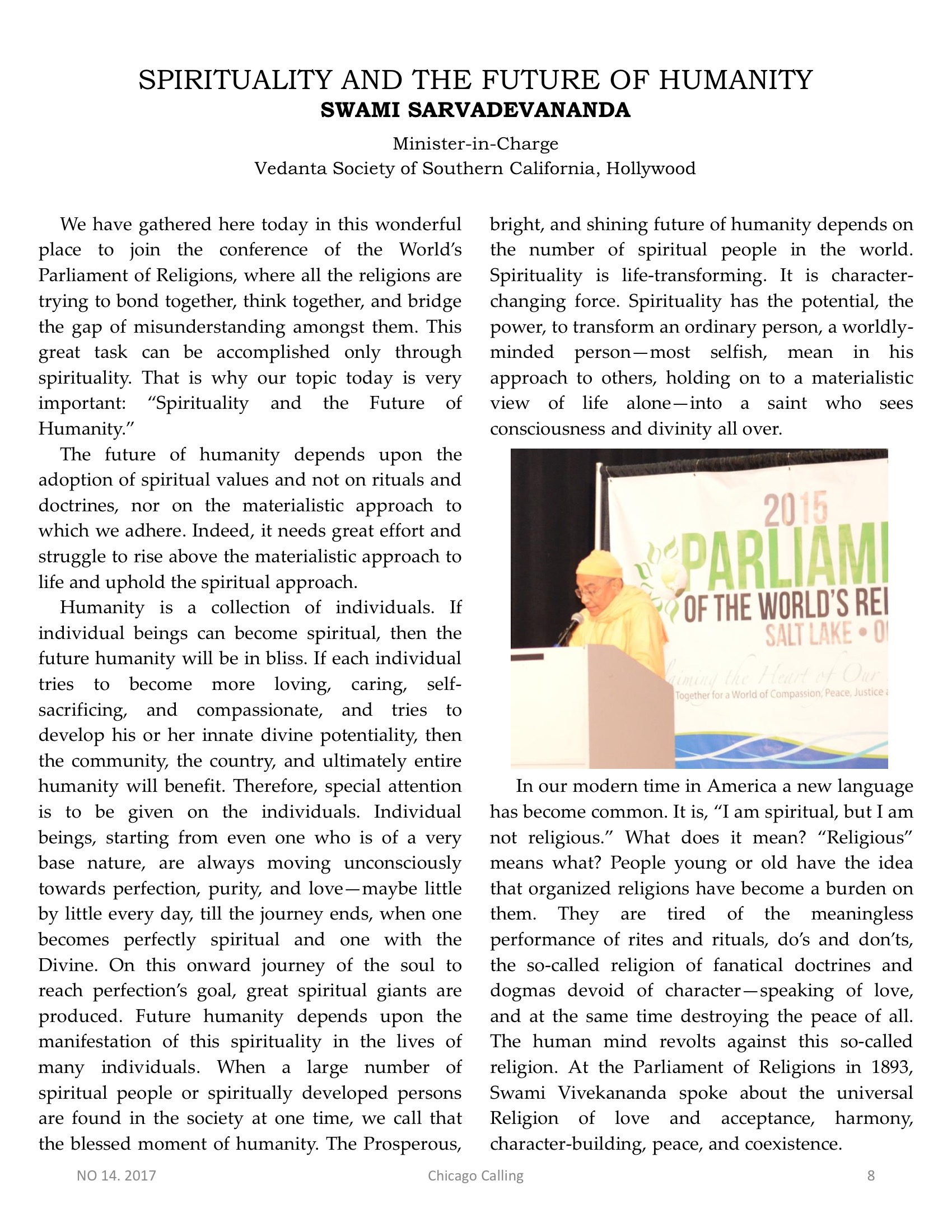 Chicago Calling ezine