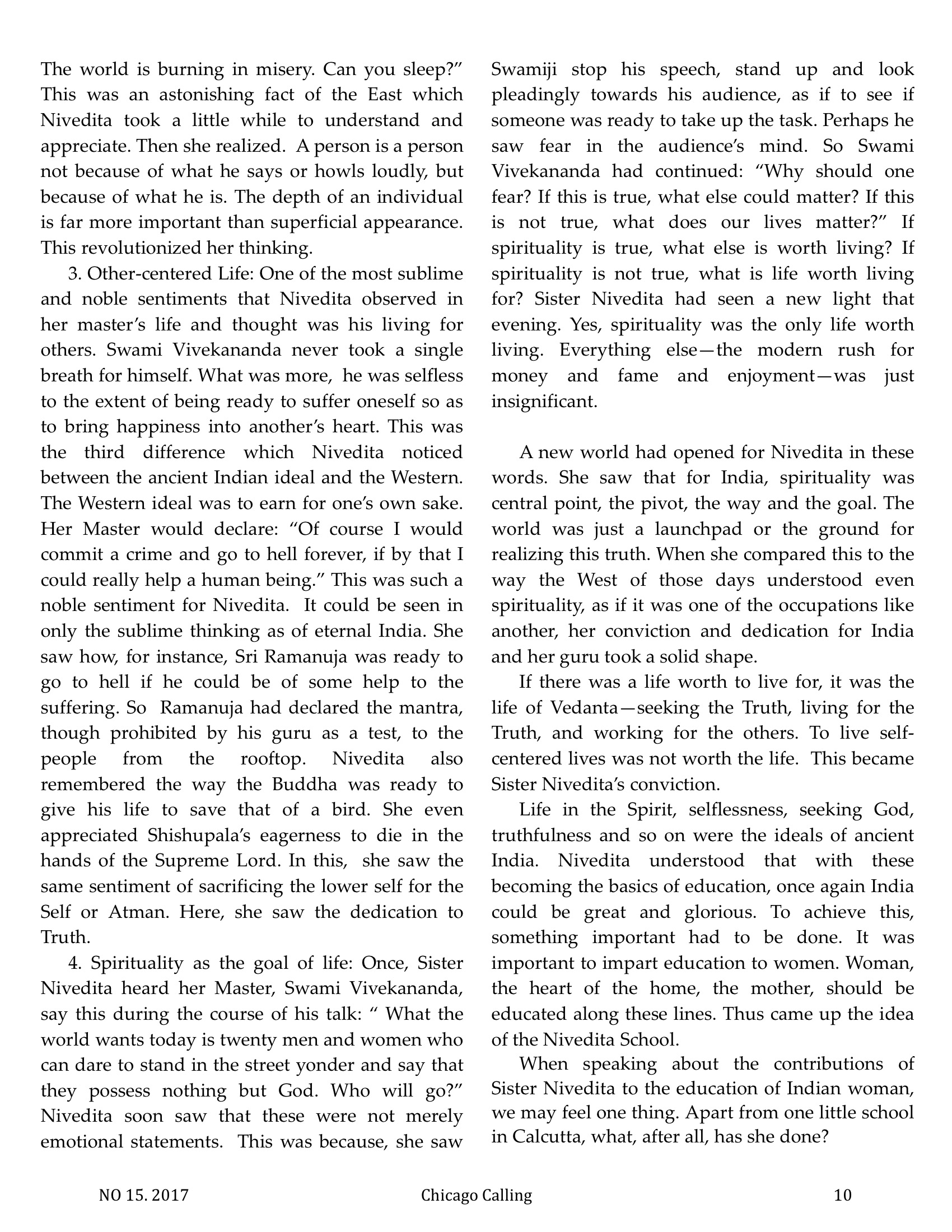Chicago Calling ezine