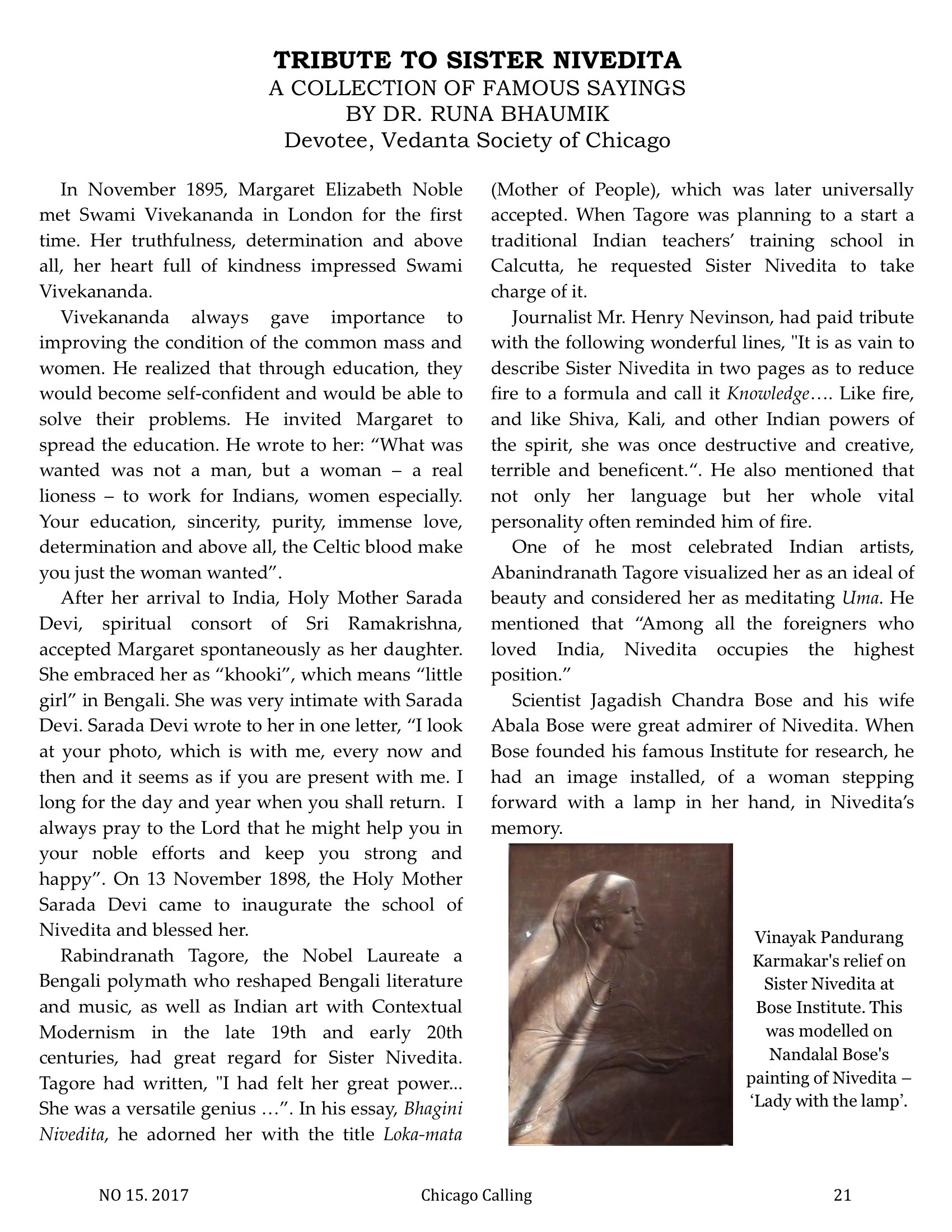 Chicago Calling ezine