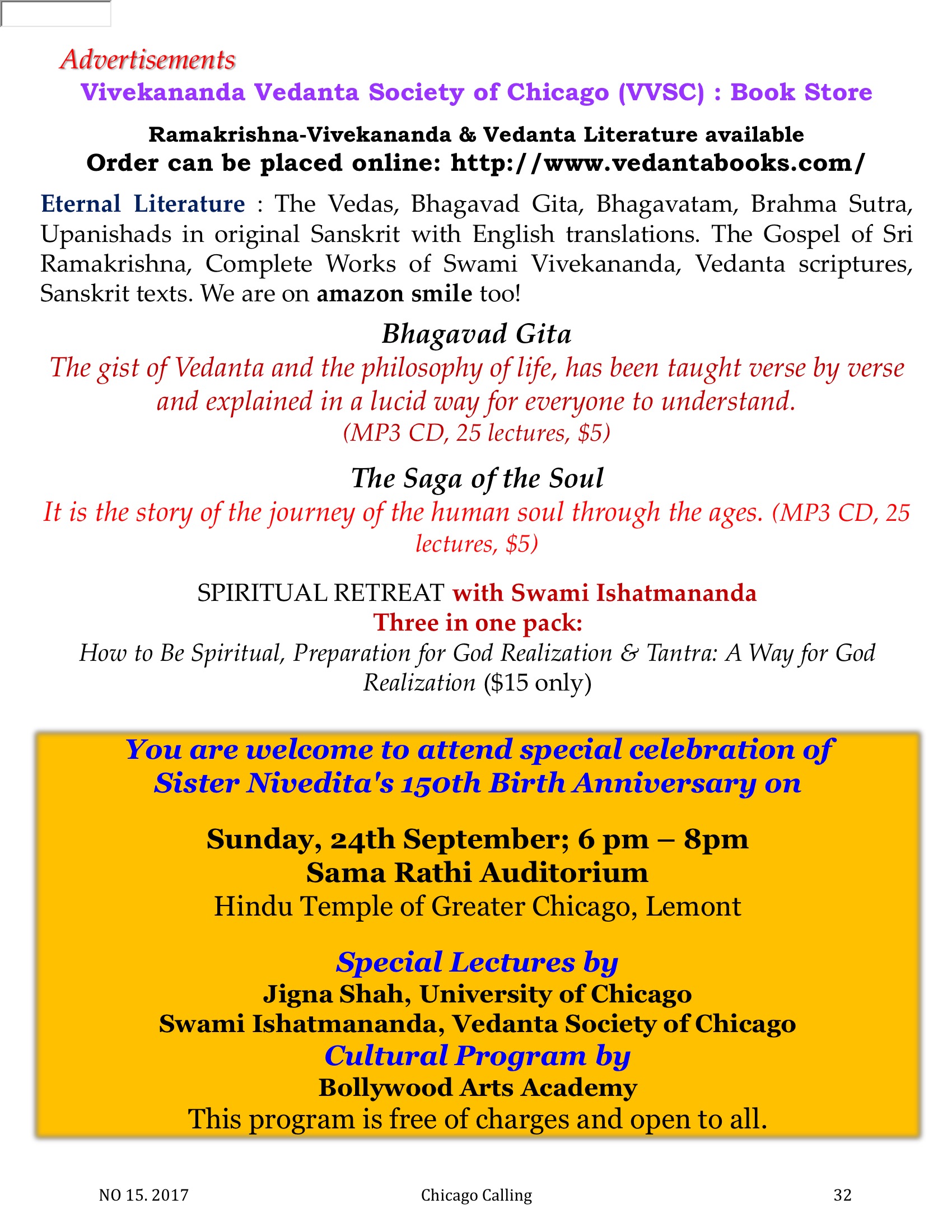 Chicago Calling ezine