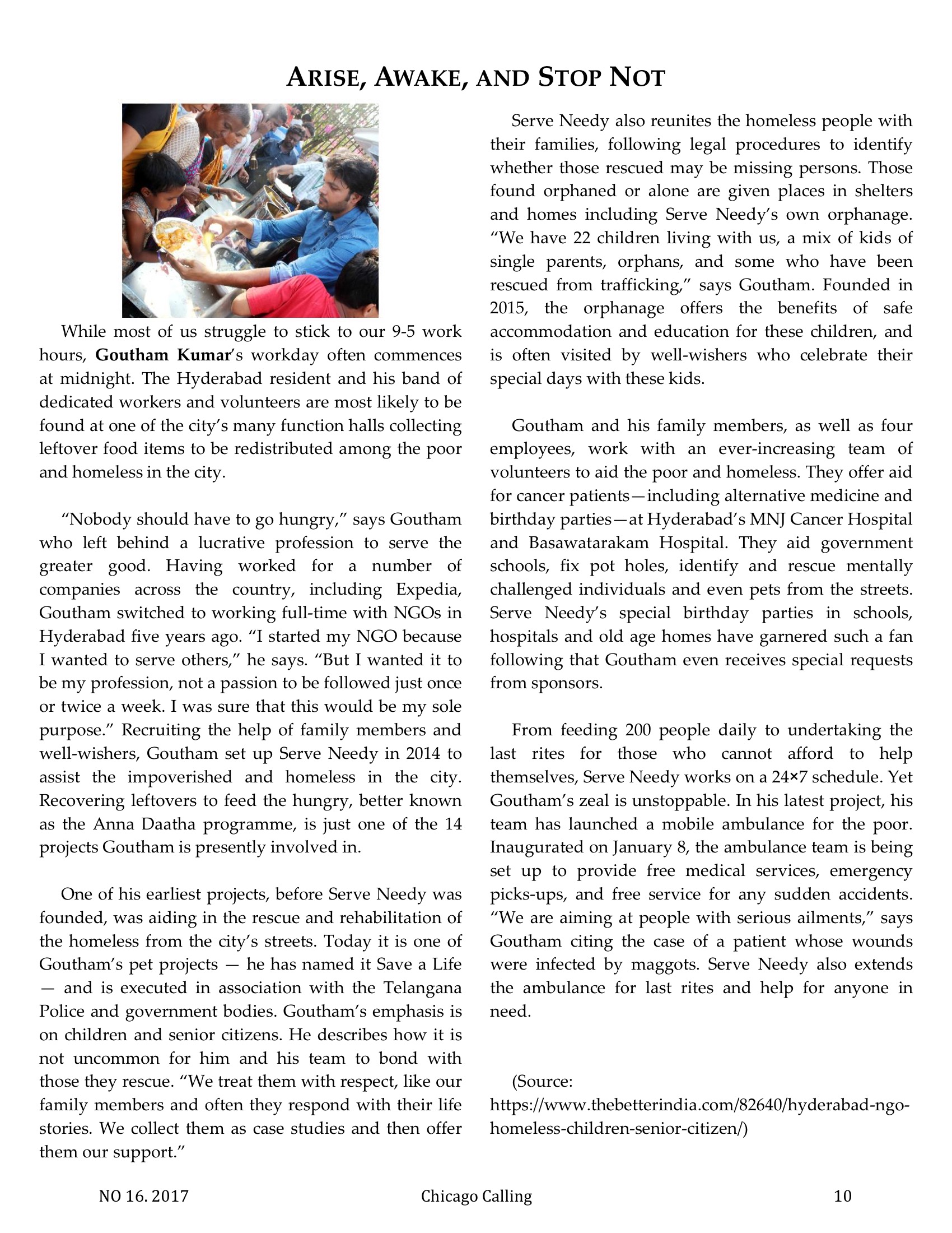 Chicago Calling ezine