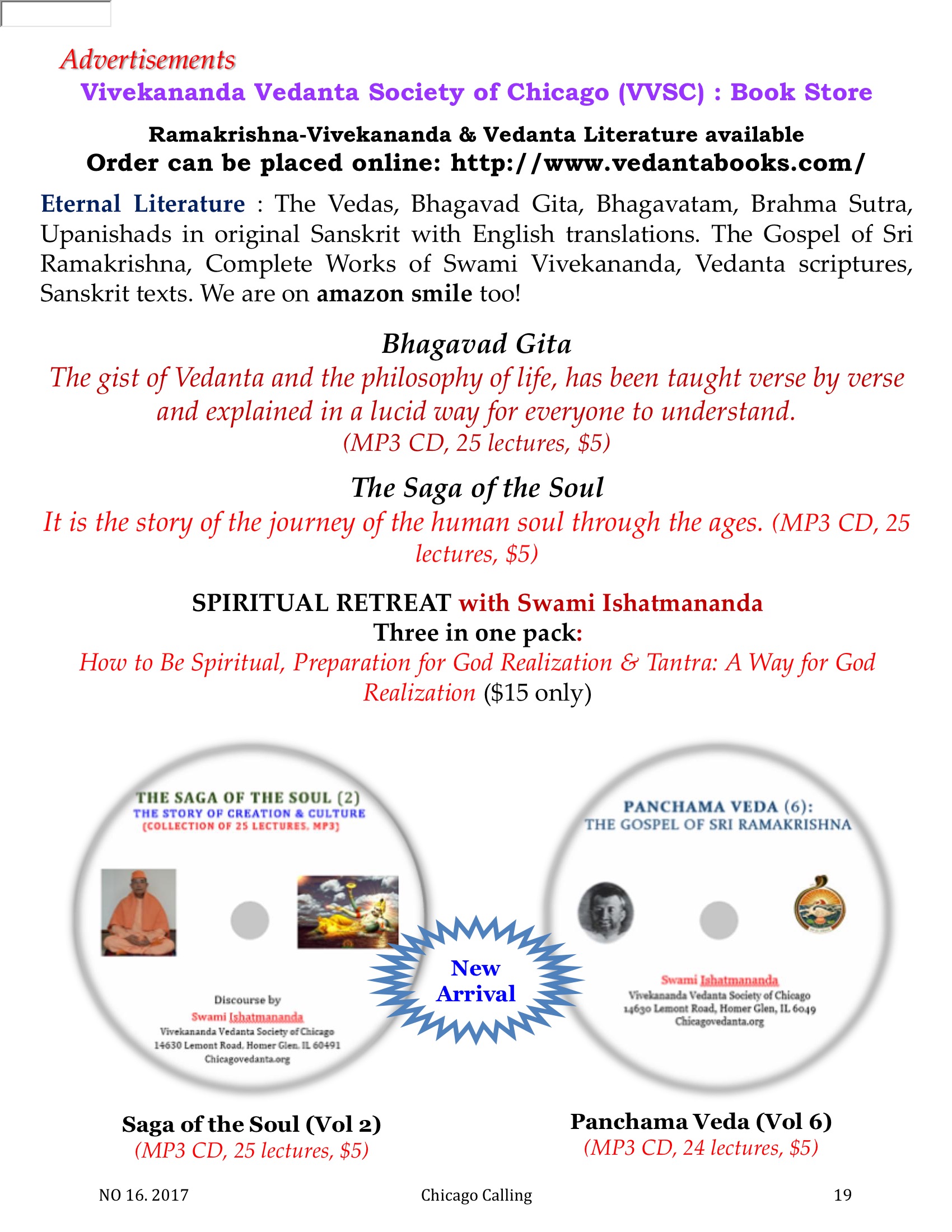 Chicago Calling ezine