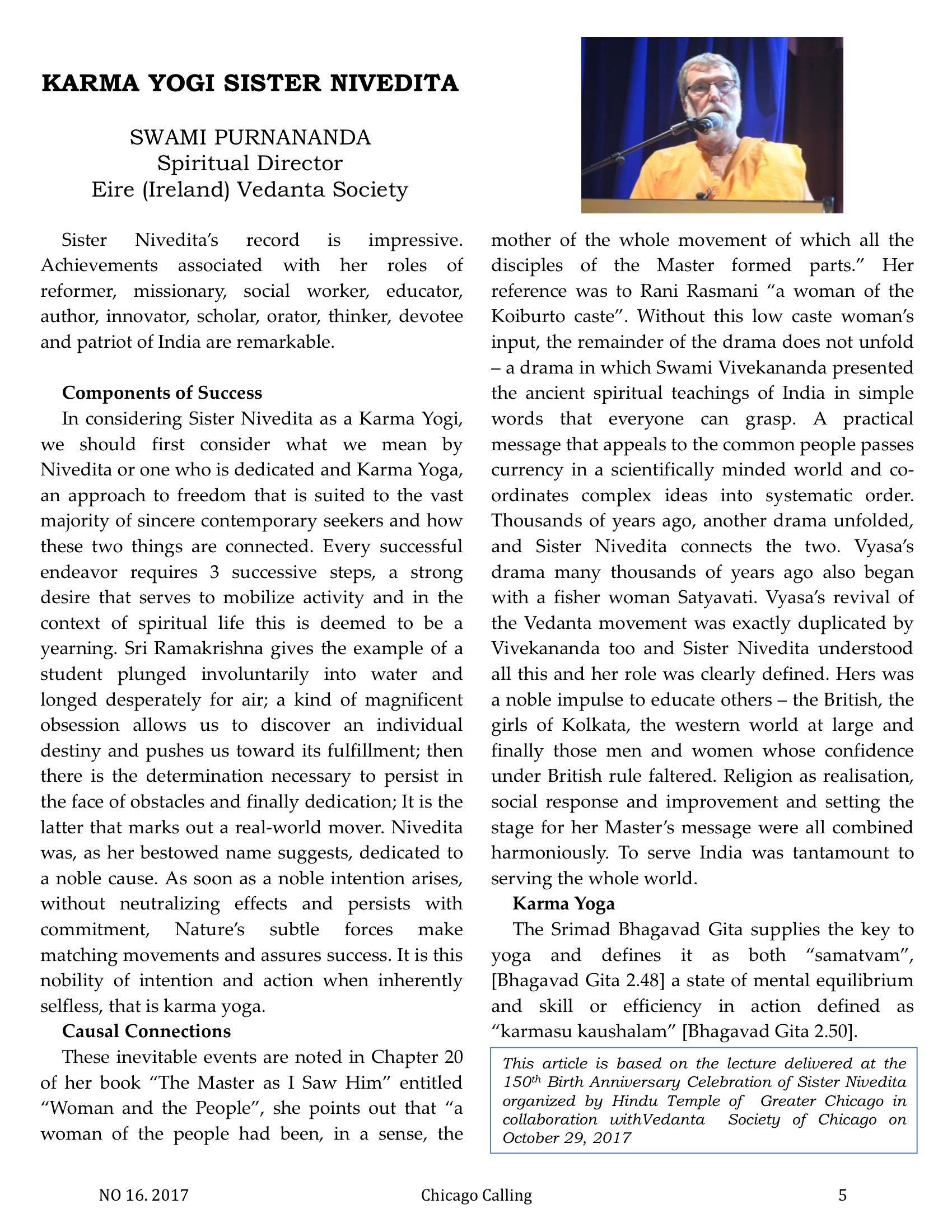 Chicago Calling ezine