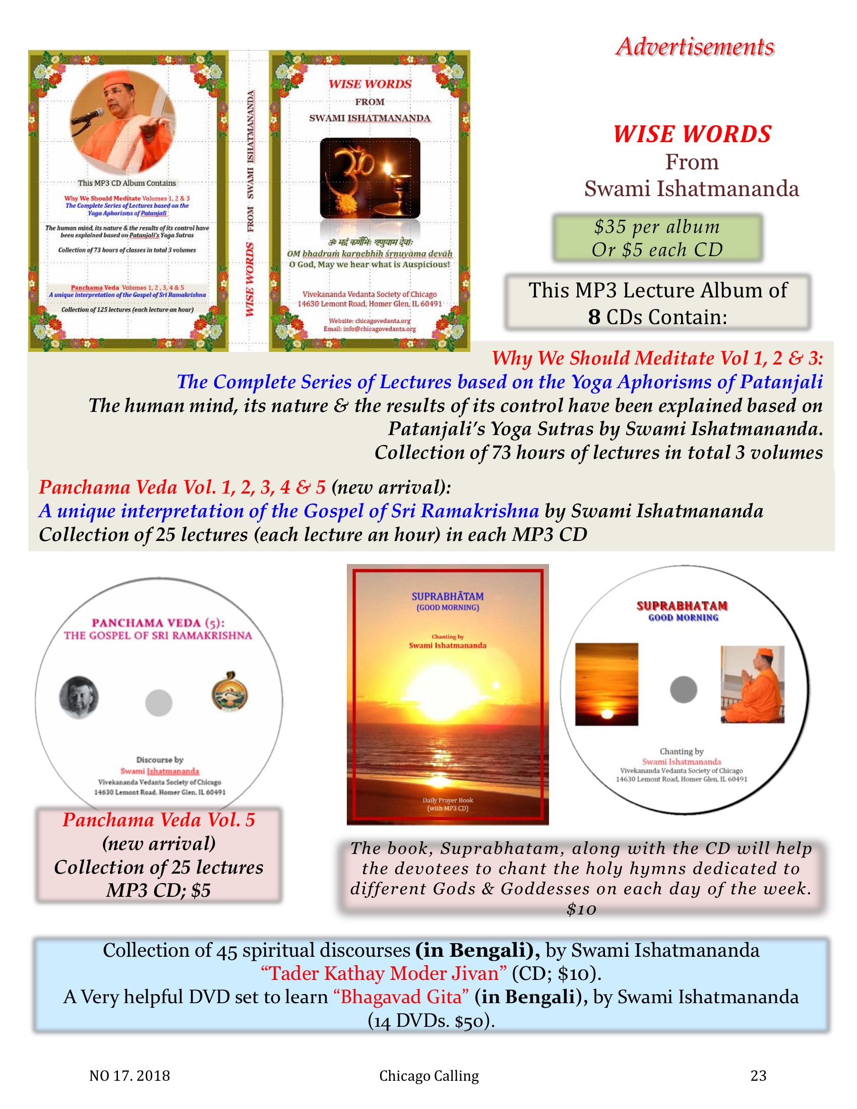 Chicago Calling ezine