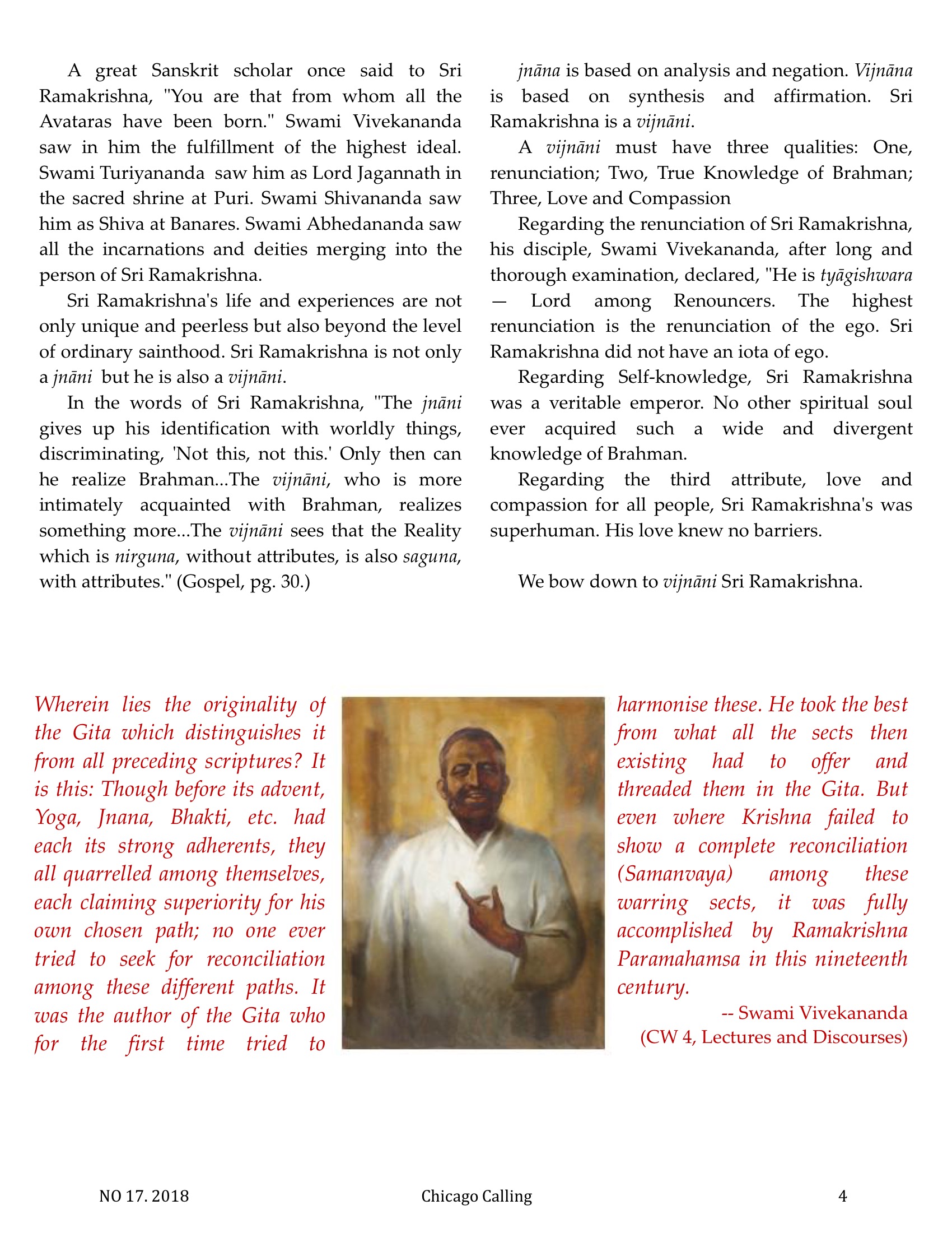 Chicago Calling ezine