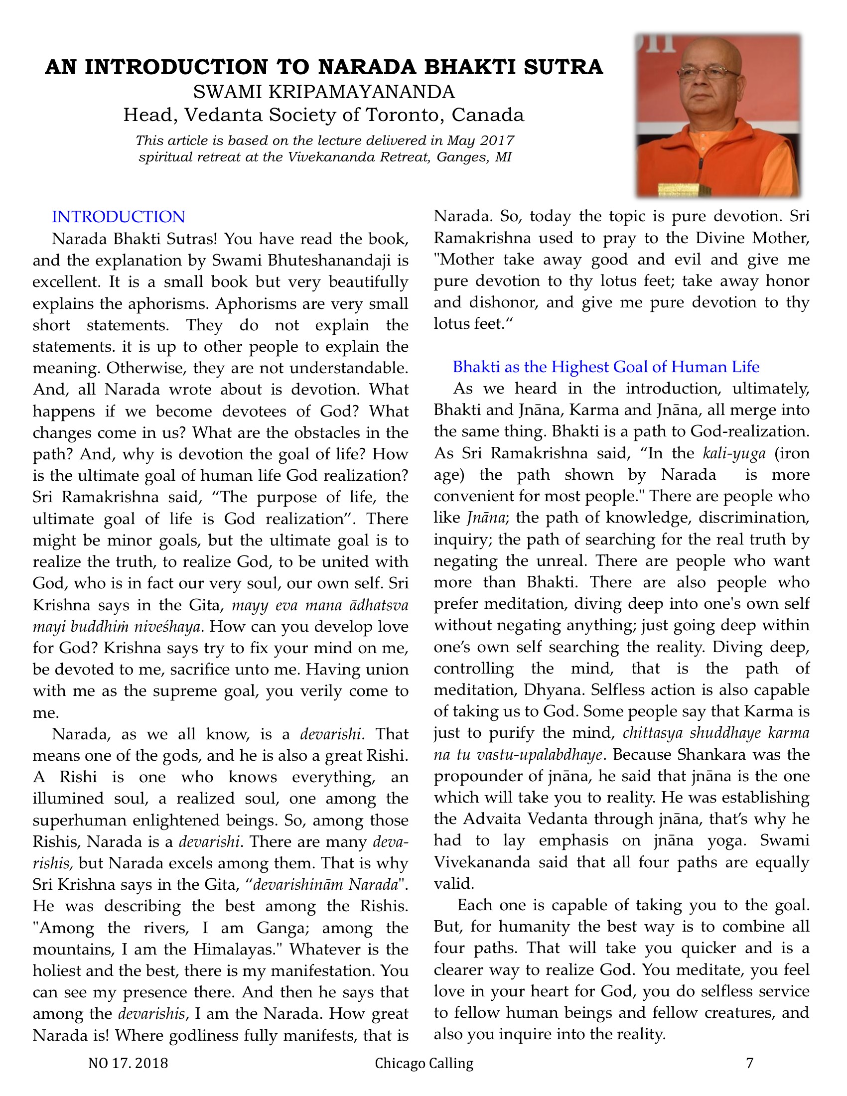 Chicago Calling ezine